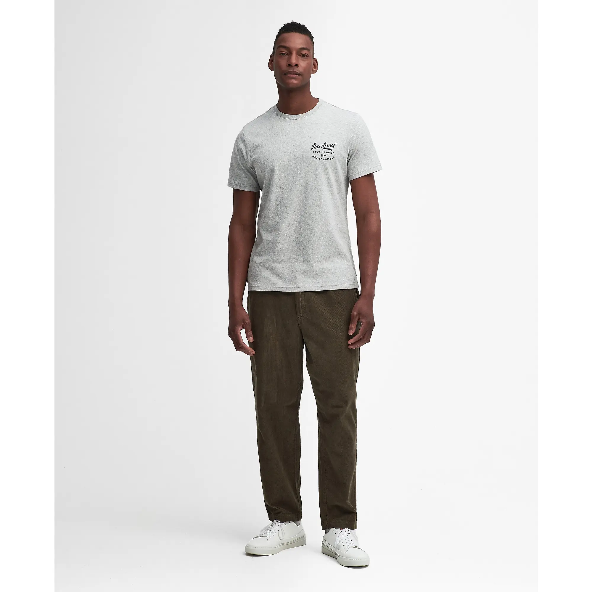 Product image 5 of 6 of Barbour Men's Script Graphic T-Shirt - Grey Marl