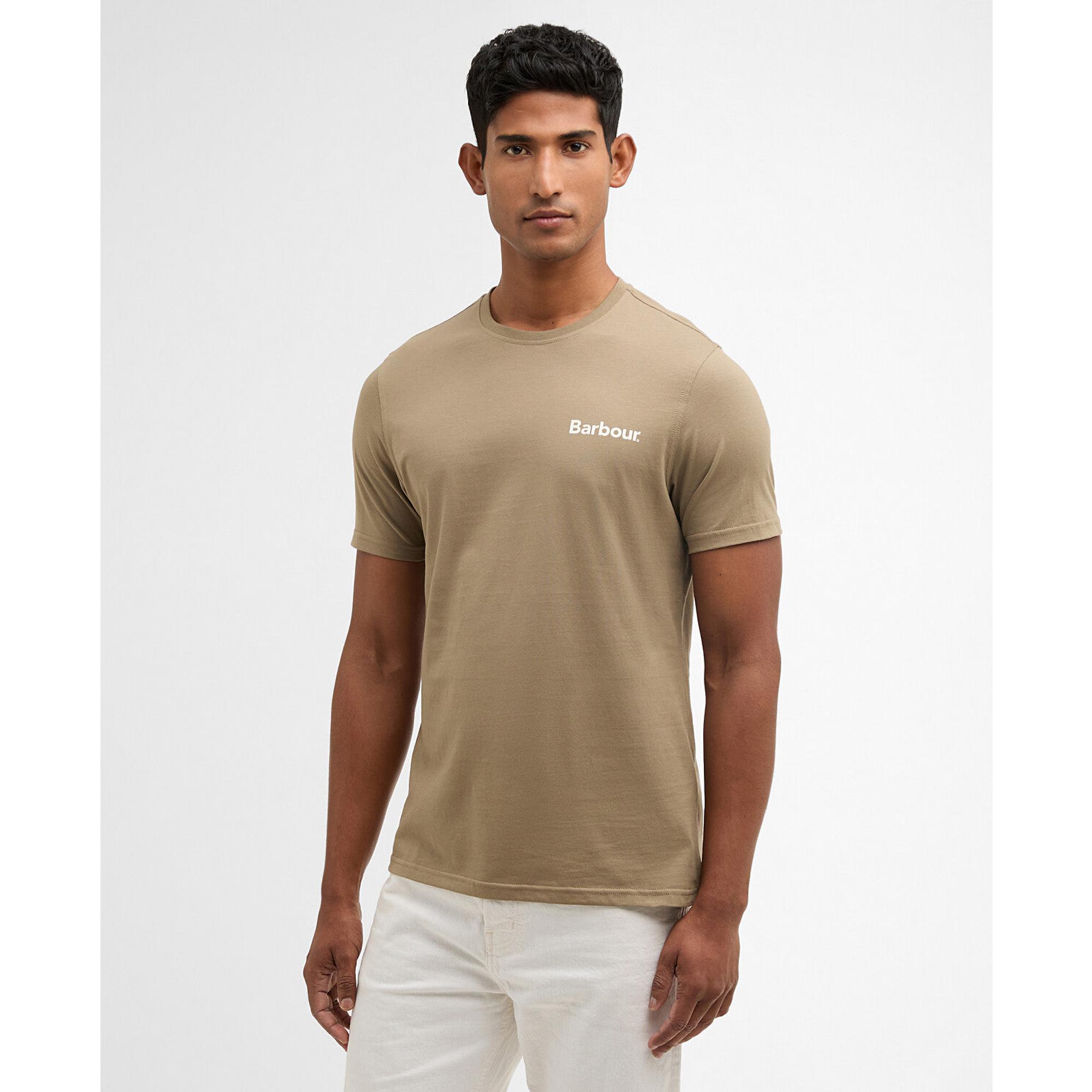 Barbour Men's Camber Graphic T-Shirt - Grey Olive | British Attire