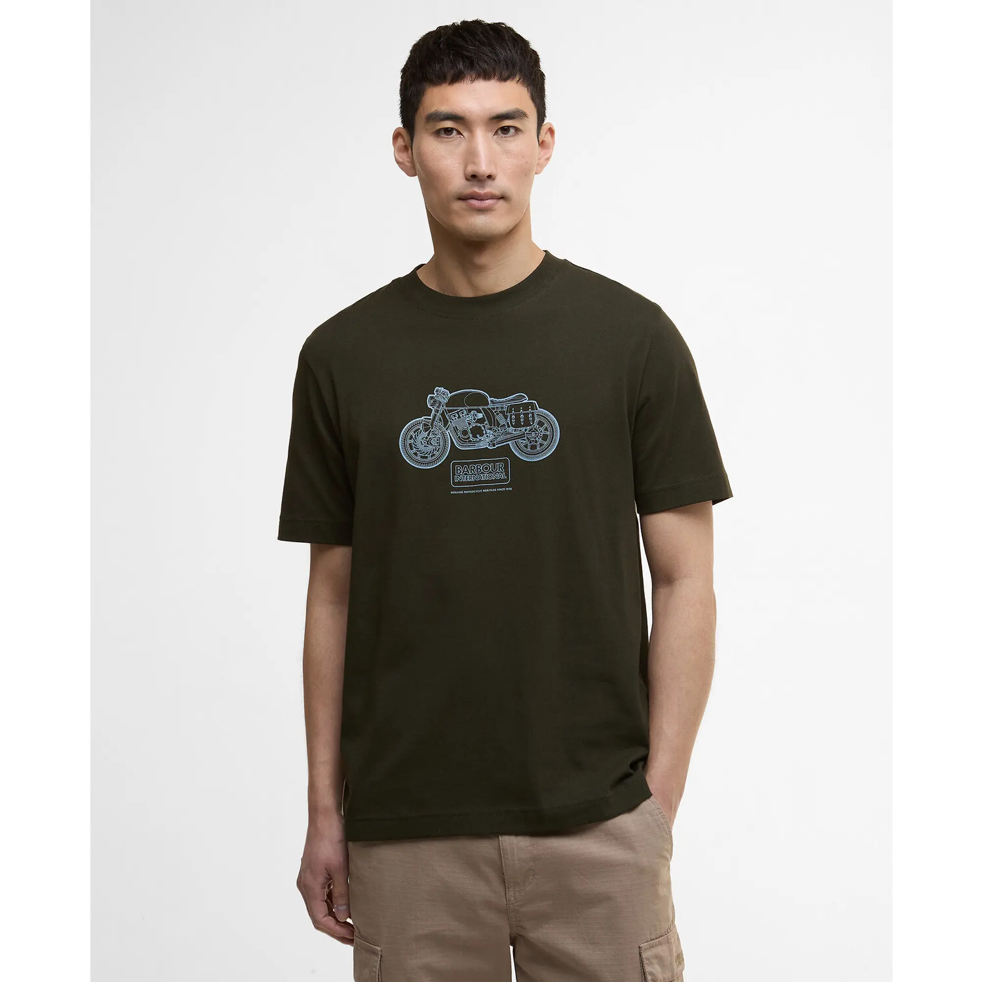 Product image 2 of 5 of Barbour International Men's Morris Motorbike Graphic T-Shirt - Sage