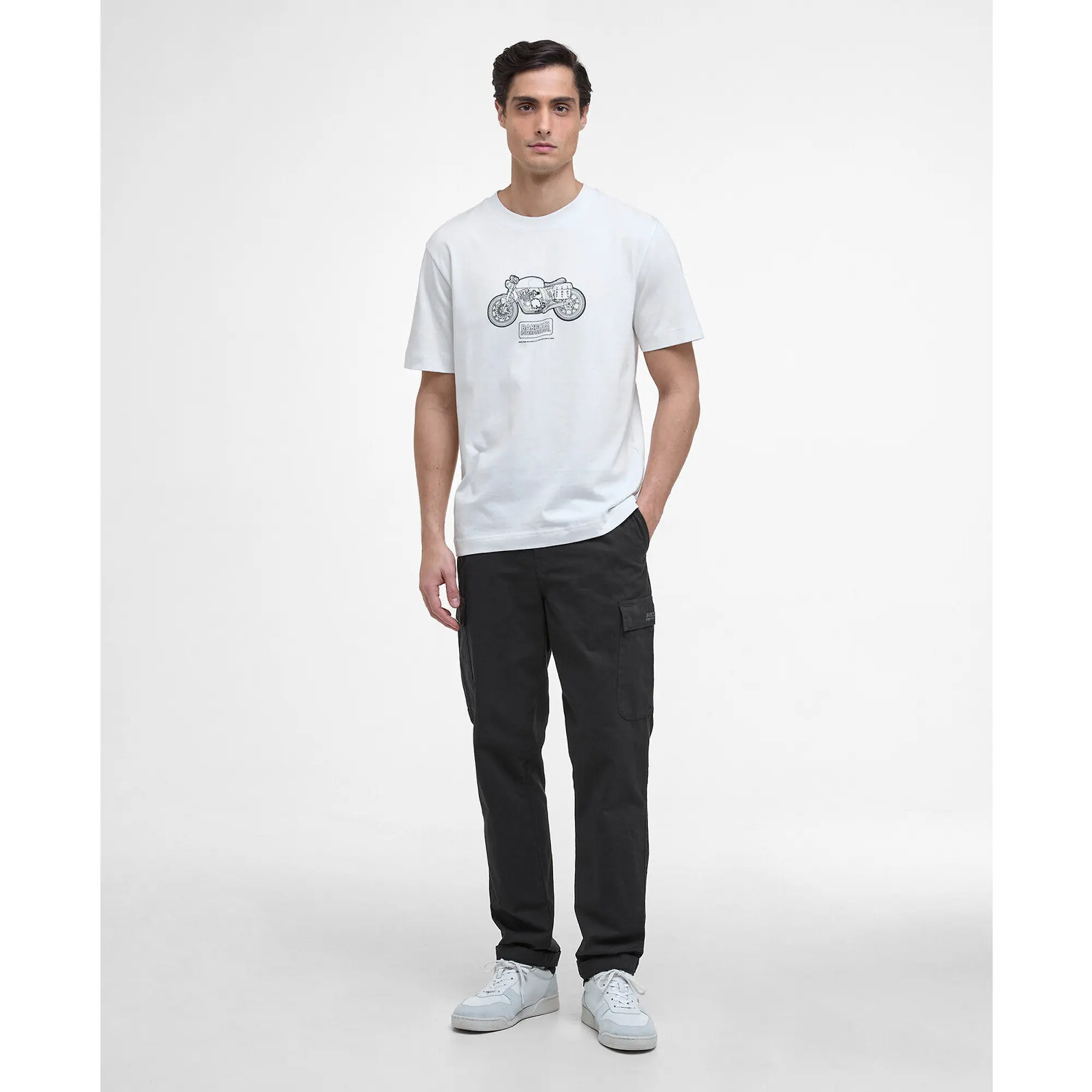 Product image 3 of 5 of Barbour International Men's Morris Motorbike Graphic T-Shirt - Whisper White