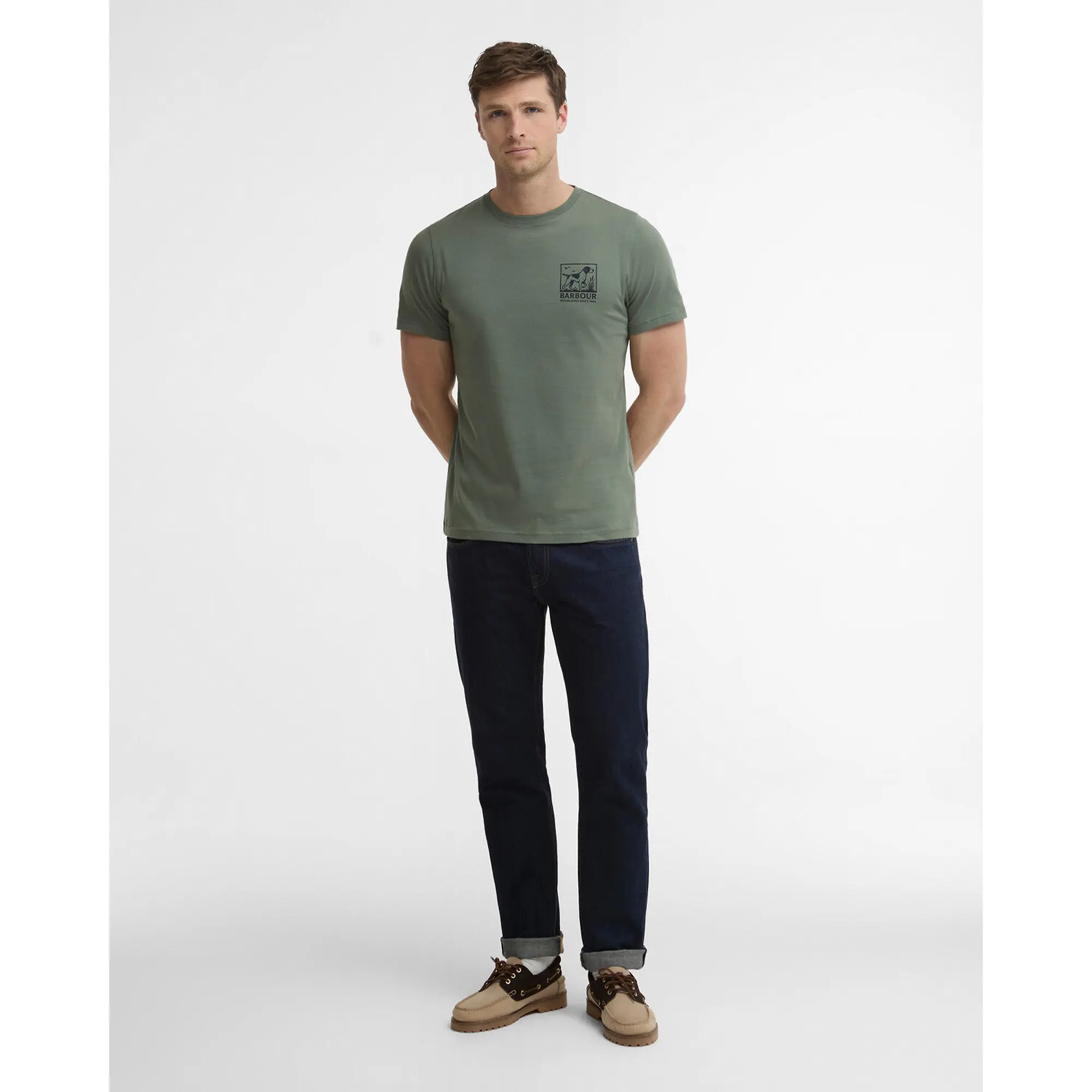 Product image 3 of 7 of Barbour Men's Setter T-Shirt - Agave Green