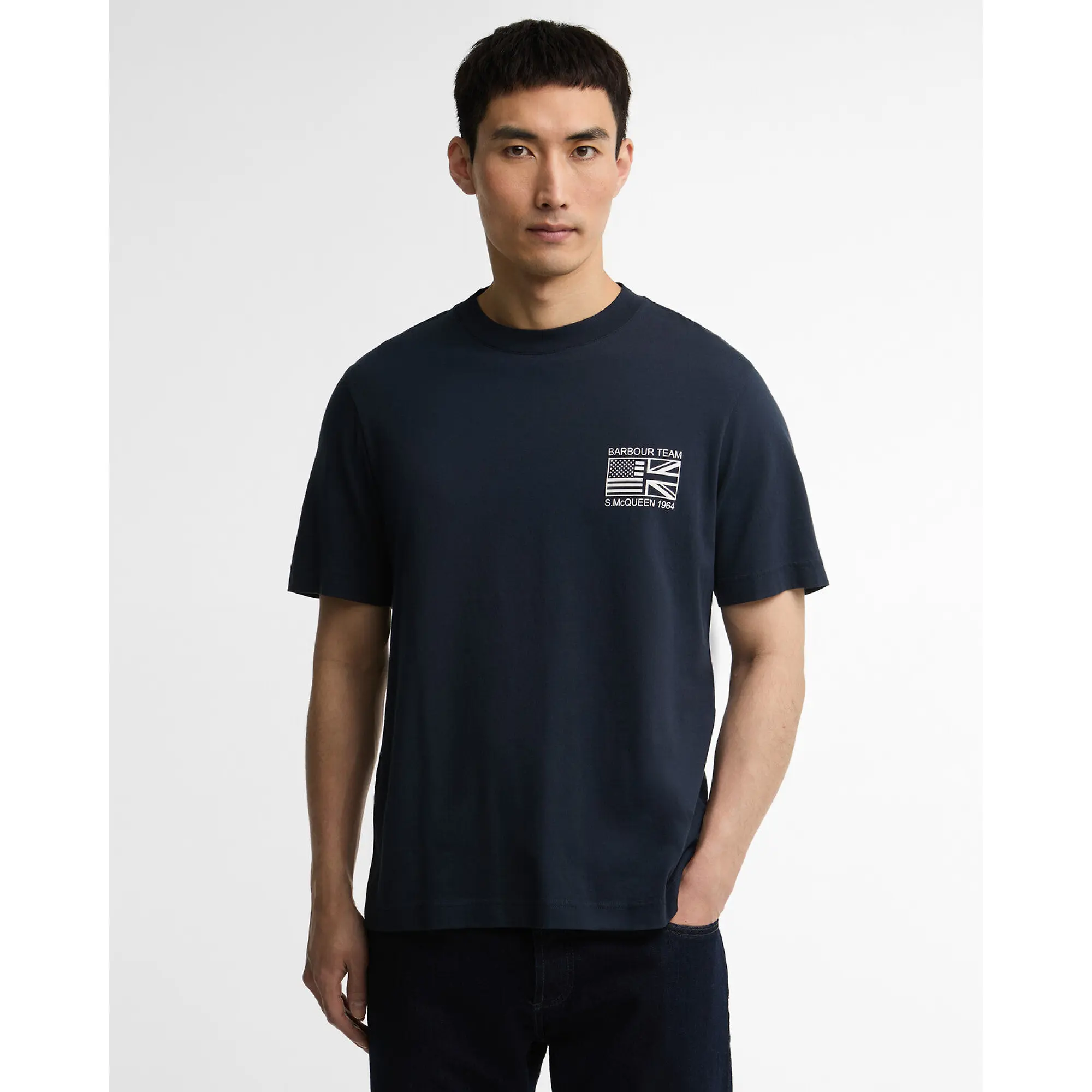 Product image 2 of 7 of Barbour International Men's Steve McQueen Grange Tee - Navy