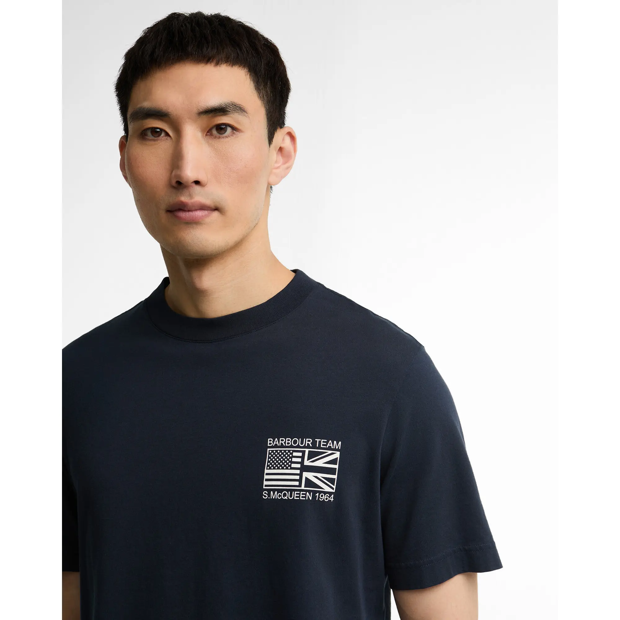 Product image 5 of 7 of Barbour International Men's Steve McQueen Grange Tee - Navy