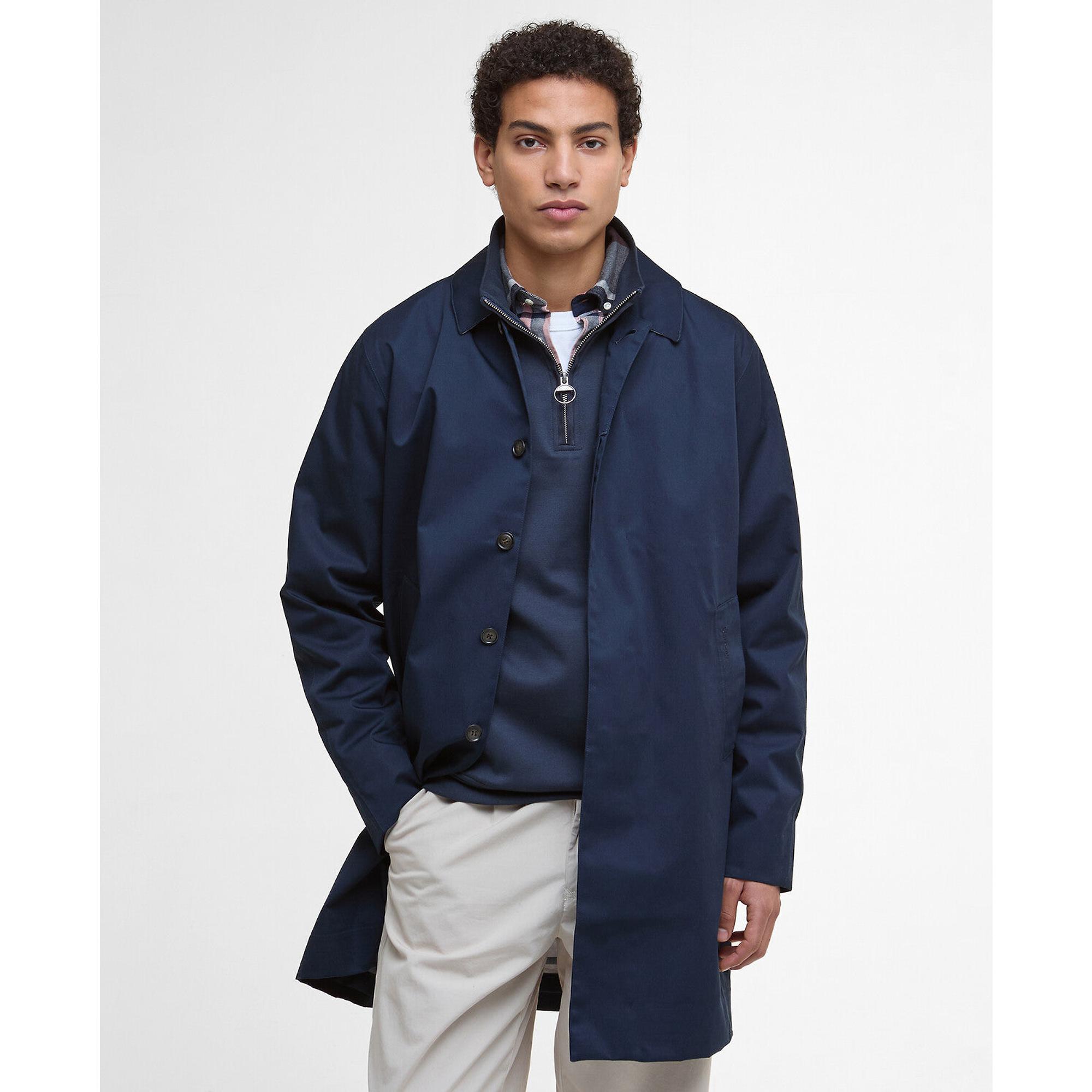 Barbour Men's Lorden Waterproof Mac - Navy | British Attire