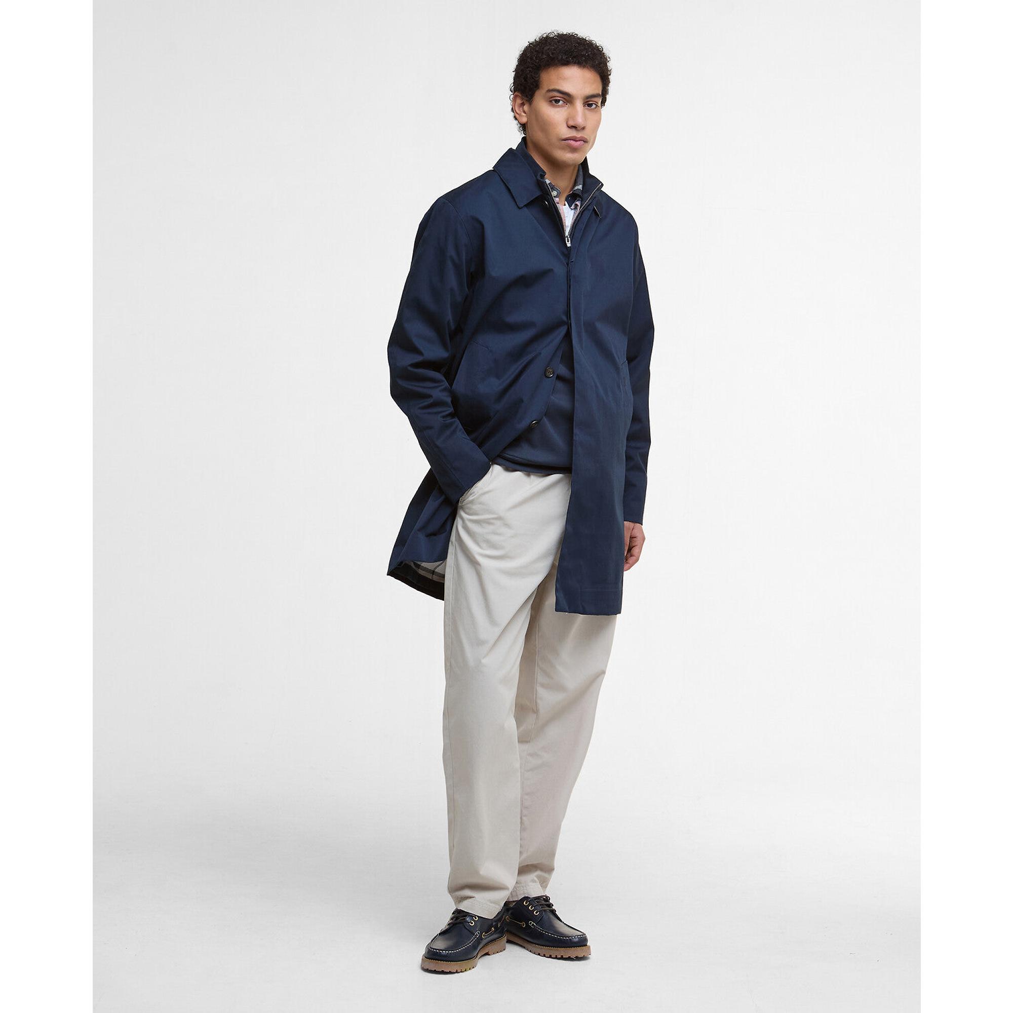 Barbour Men's Lorden Waterproof Mac - Navy | British Attire