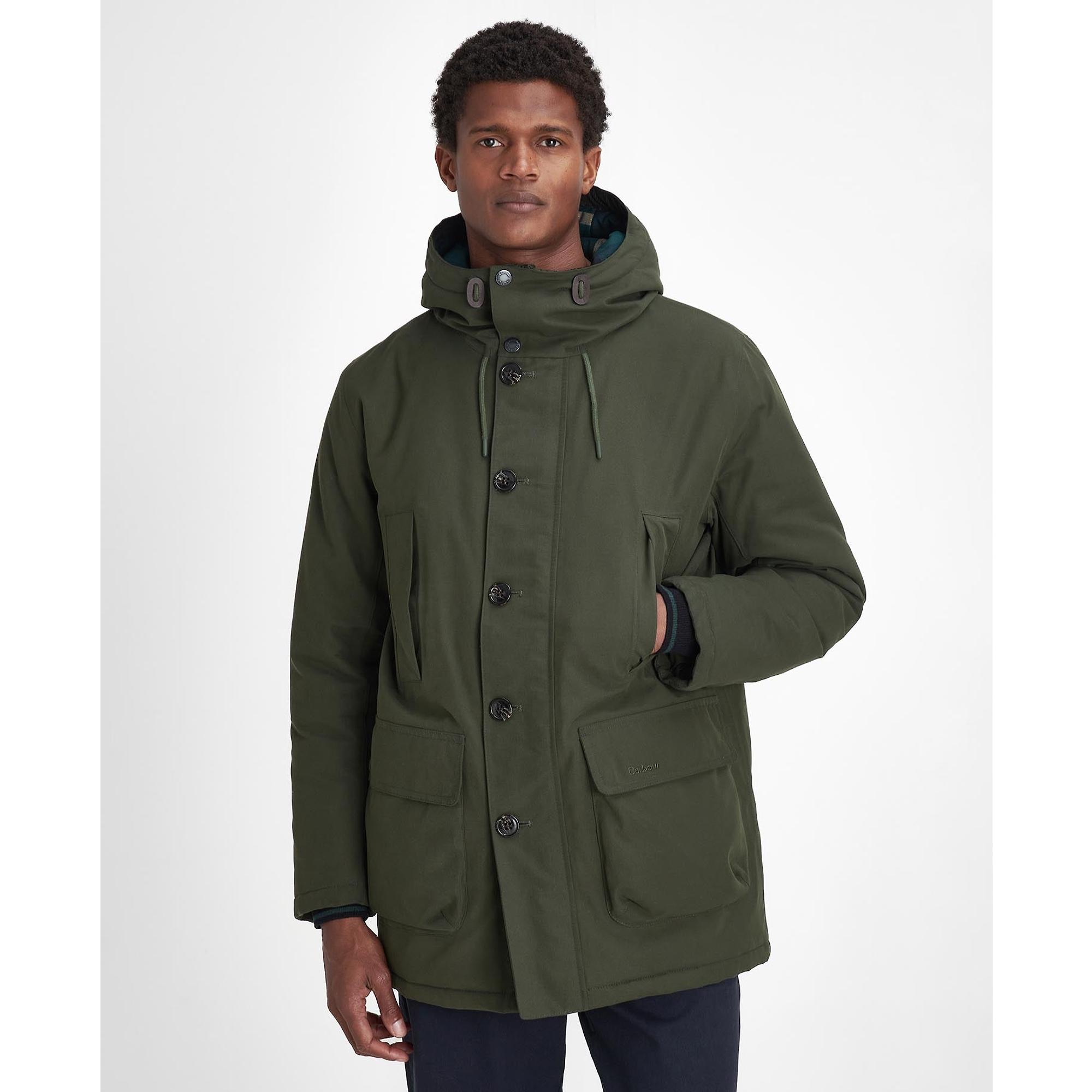 Barbour Men's Winter Beaufort Waterproof Parka - Sage | British Attire