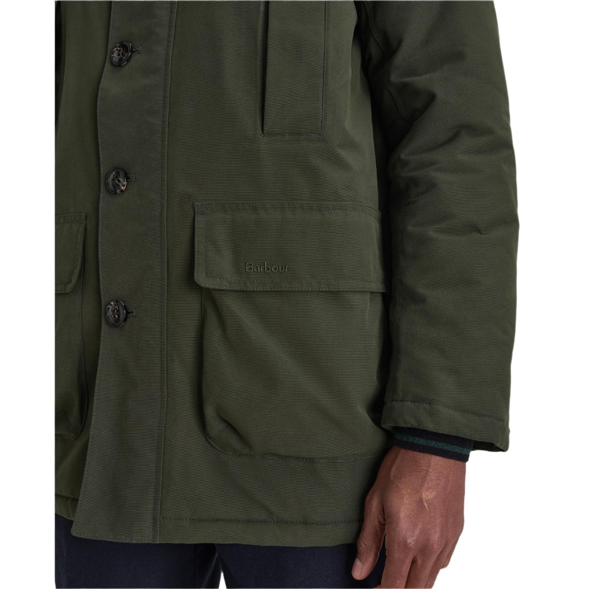 Barbour Men's Winter Beaufort Waterproof Parka - Sage | British Attire