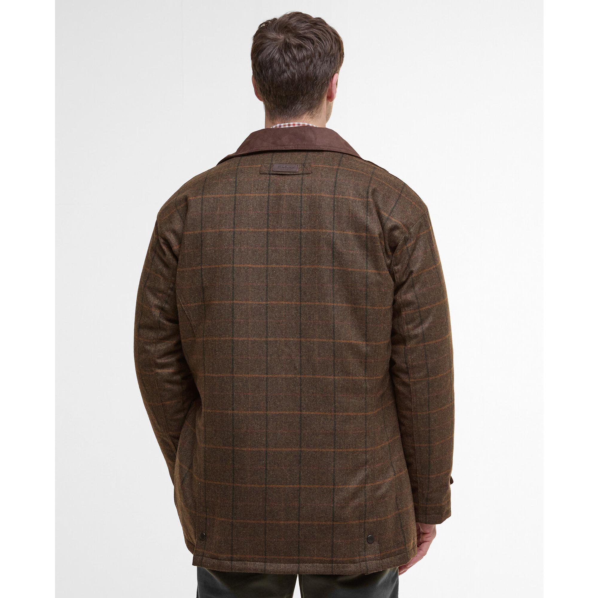 Barbour Men's Beaconsfield Wool Jacket - Burnhill Brown Check