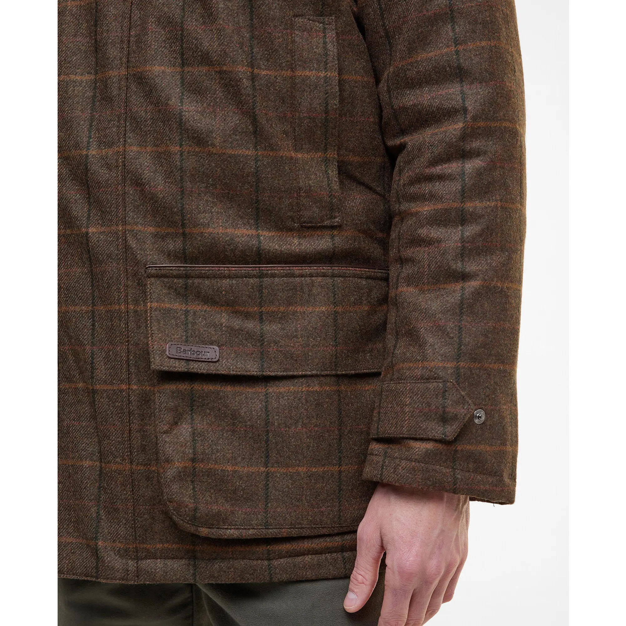 Product image 7 of 7 of Barbour Men's Beaconsfield Wool Jacket - Burnhill Brown Check