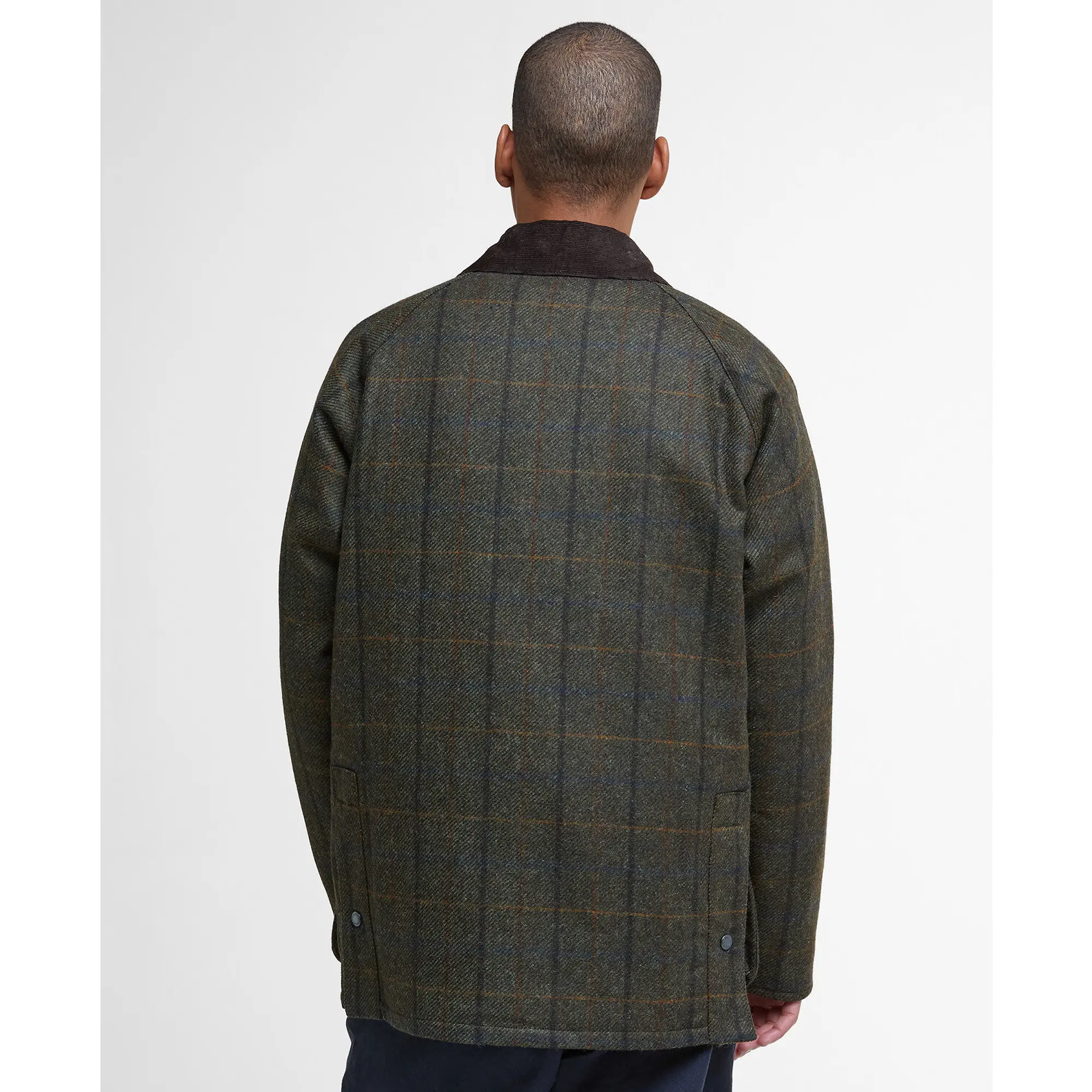 Product image 4 of 9 of Barbour Men's Bedale Check Wool Jacket - Brown