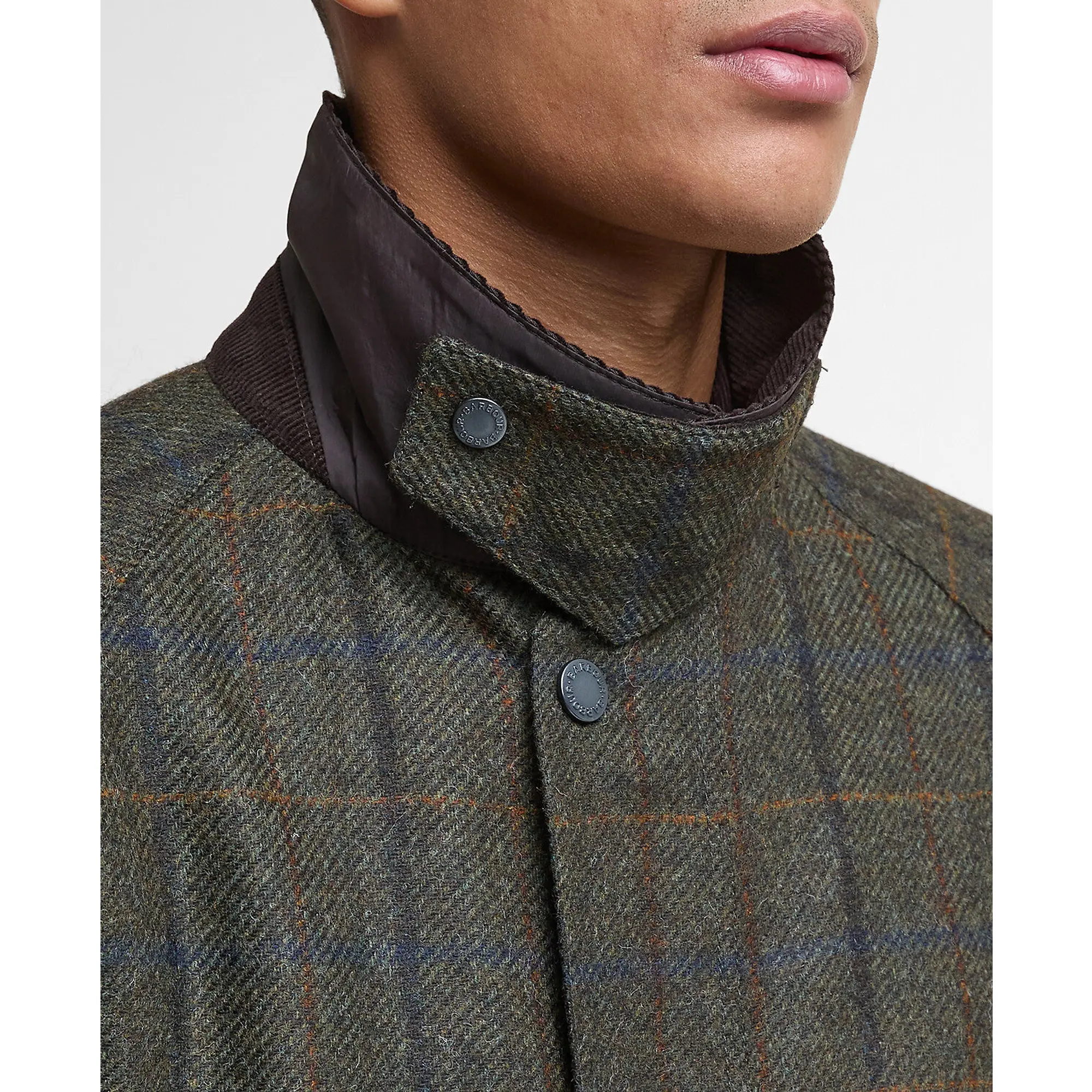 Product image 6 of 9 of Barbour Men's Bedale Check Wool Jacket - Brown
