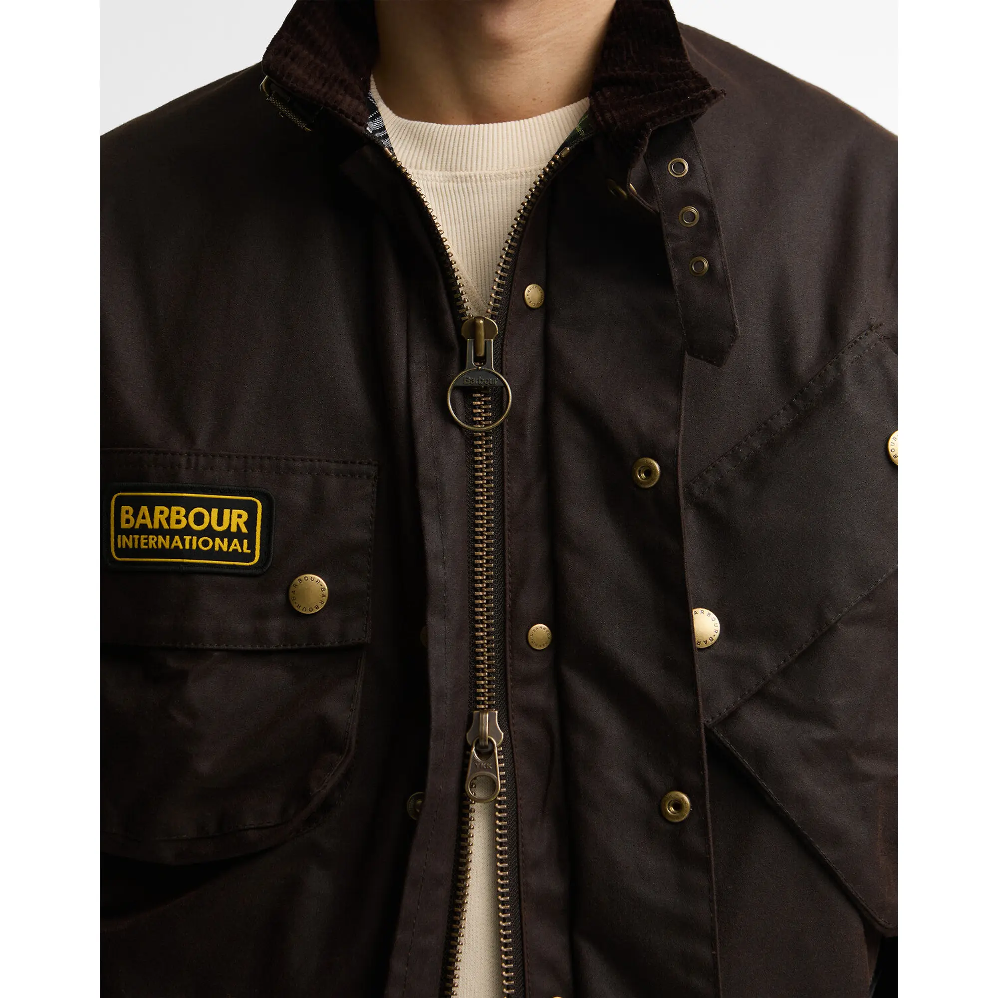 Product image 6 of 7 of Barbour International Men's Original Wax Jacket - Black Oak
