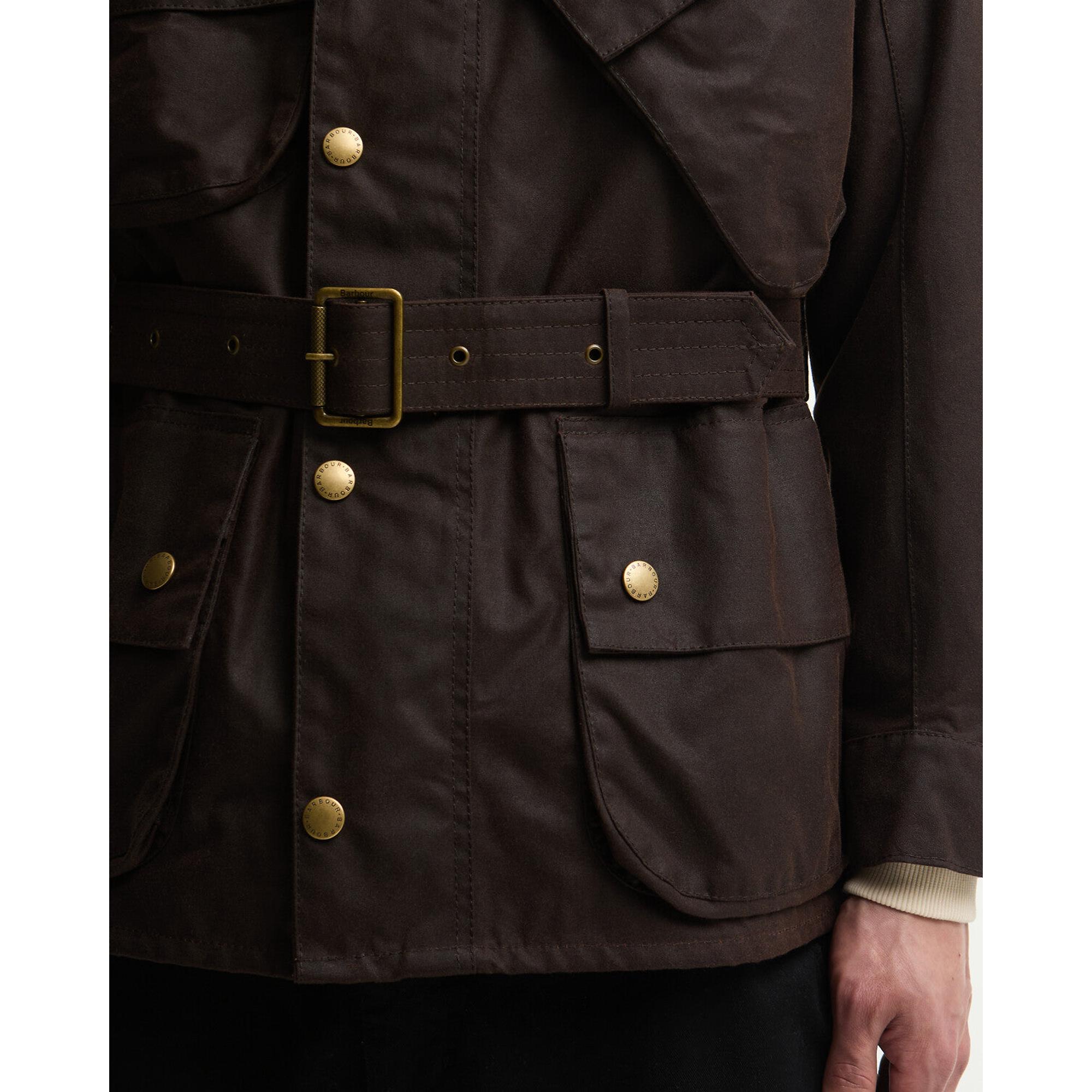 Barbour International Men's Original Waxed Jacket - Black Oak