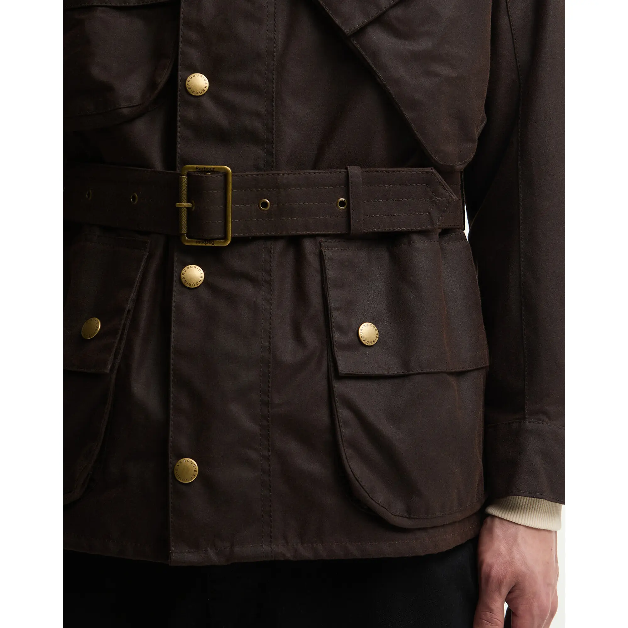 Product image 7 of 7 of Barbour International Men's Original Wax Jacket - Black Oak
