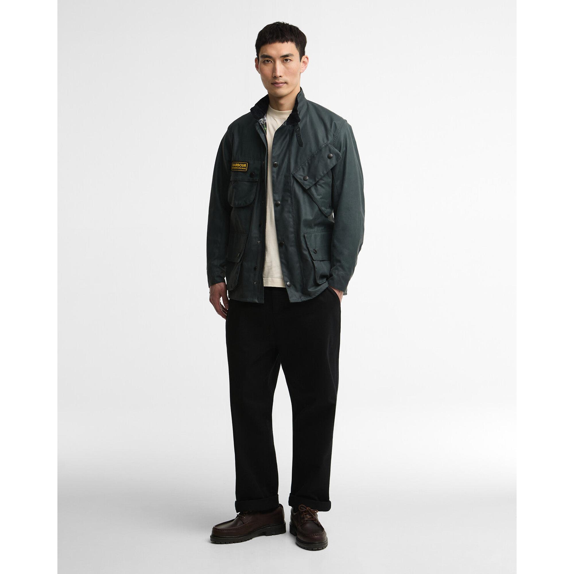 Barbour International Men's Original Wax Jacket - Dark Slate