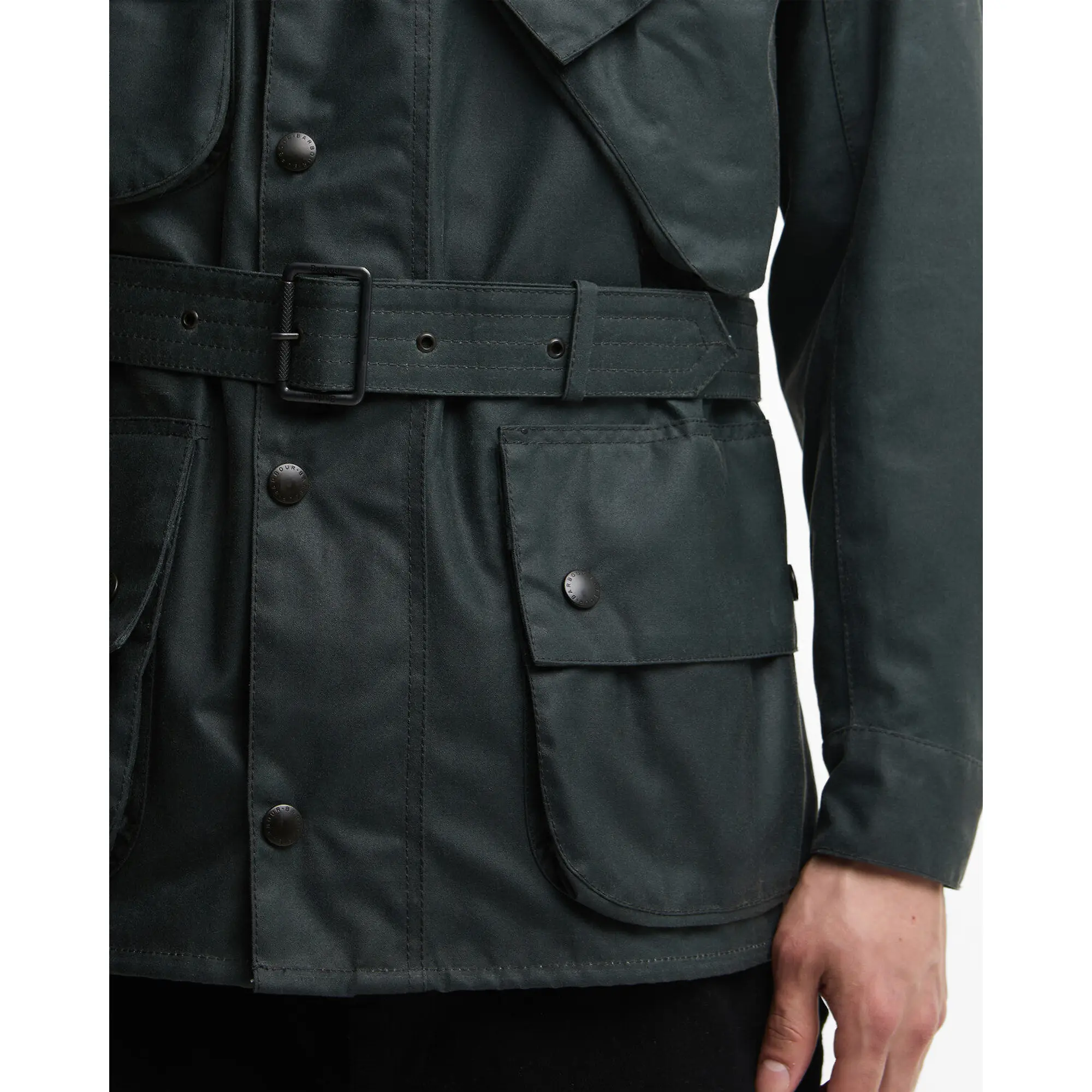 Product image 7 of 7 of Barbour International Men's Original Wax Jacket - Dark Slate