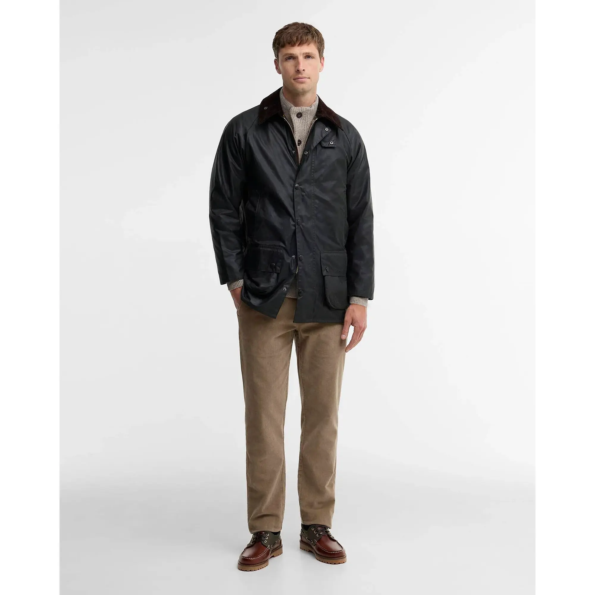 Product image 3 of 10 of Barbour Men's Beaufort Waxed Jacket - Sage