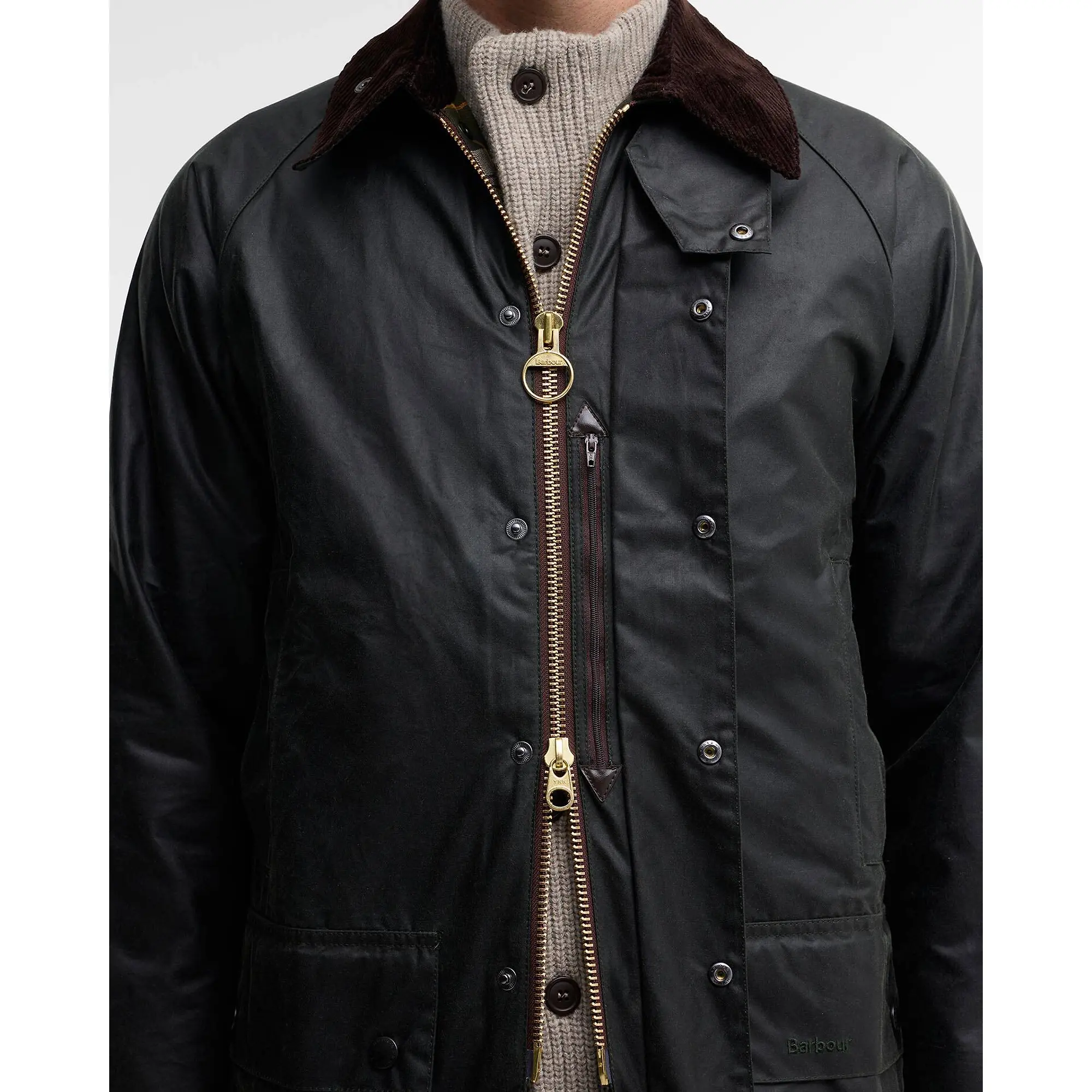 Product image 6 of 10 of Barbour Men's Beaufort Waxed Jacket - Sage