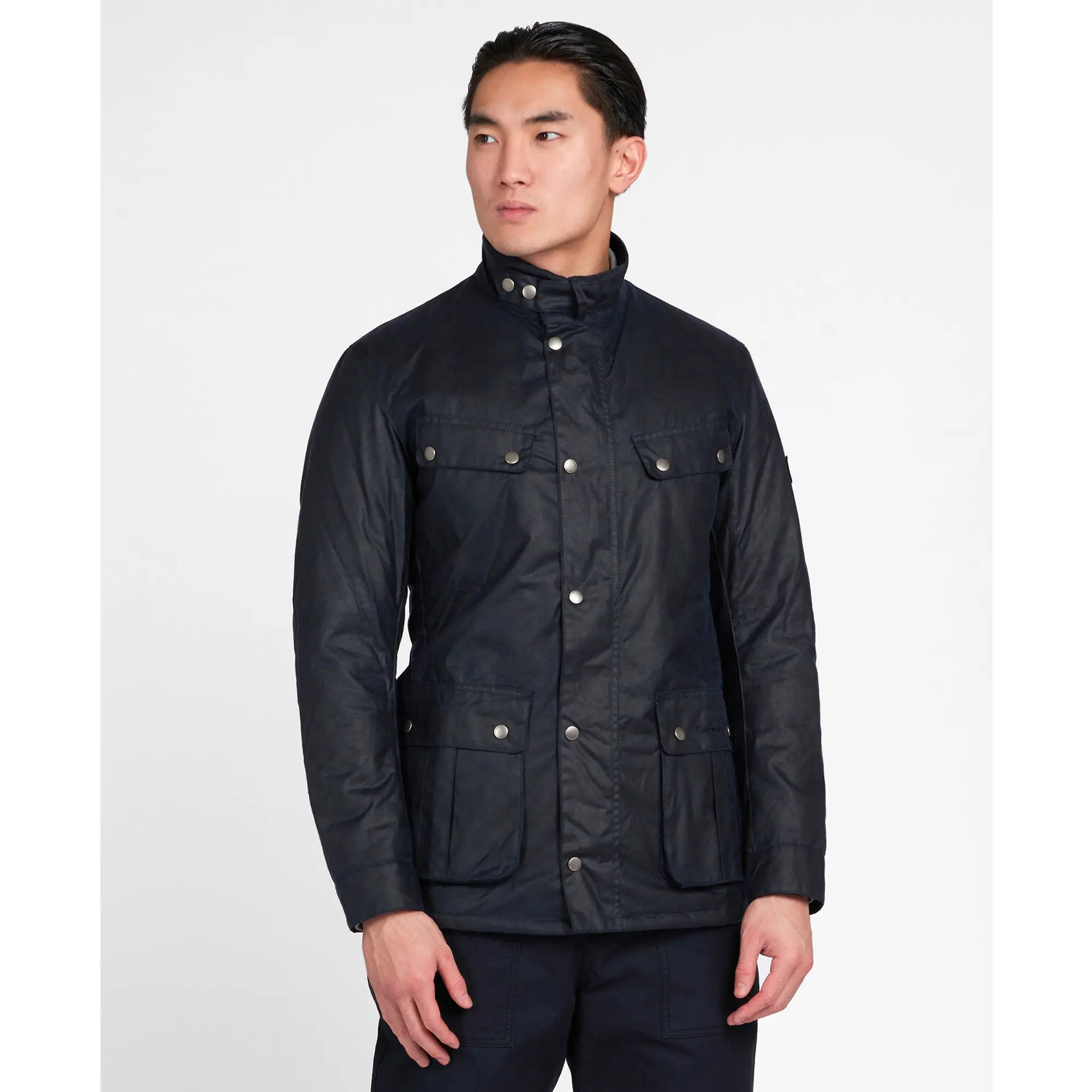 Product image 5 of 7 of Barbour International Men's Duke Wax Jacket - Navy