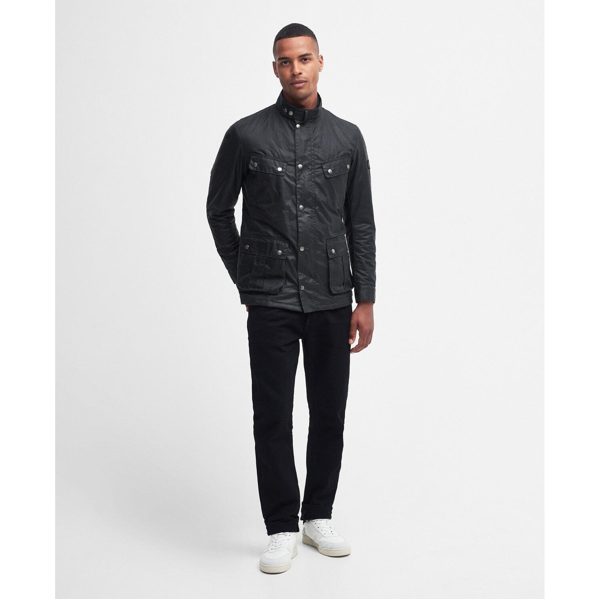 Barbour International Men's Duke Wax Jacket - Sage | British Attire