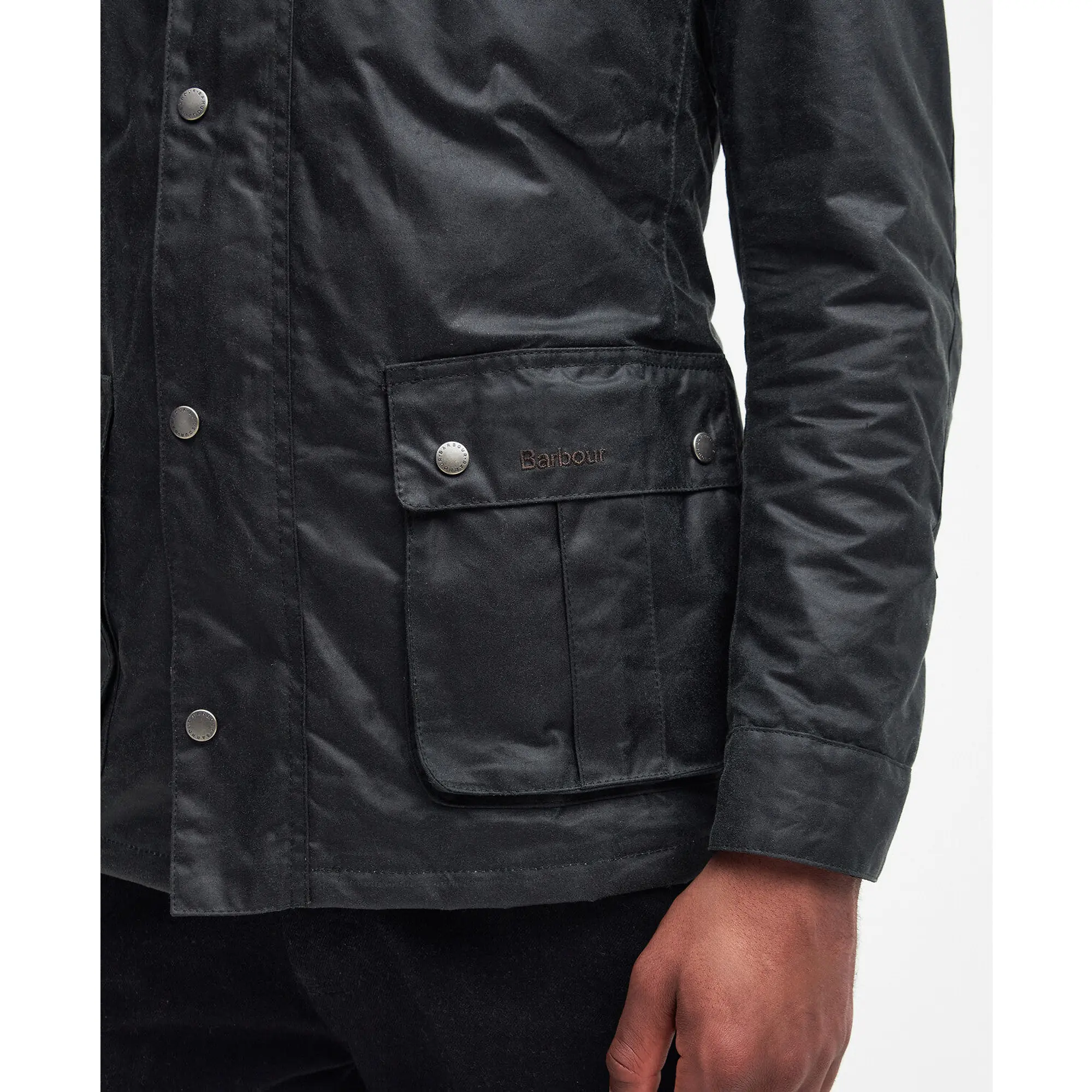 Product image 6 of 7 of Barbour International Men's Duke Wax Jacket - Sage