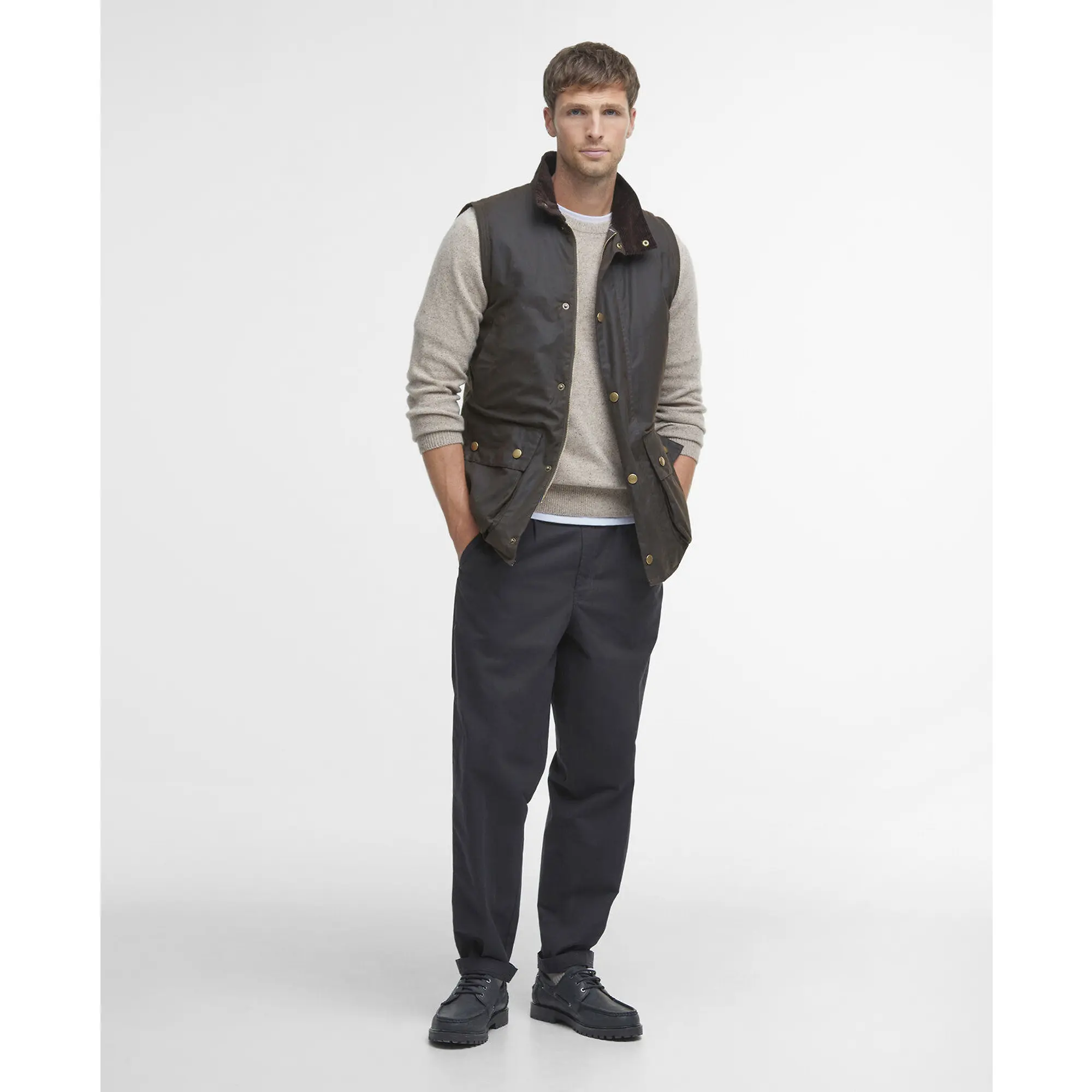 Product image 4 of 9 of Barbour Men's Westmorland Wax Gilet - Olive