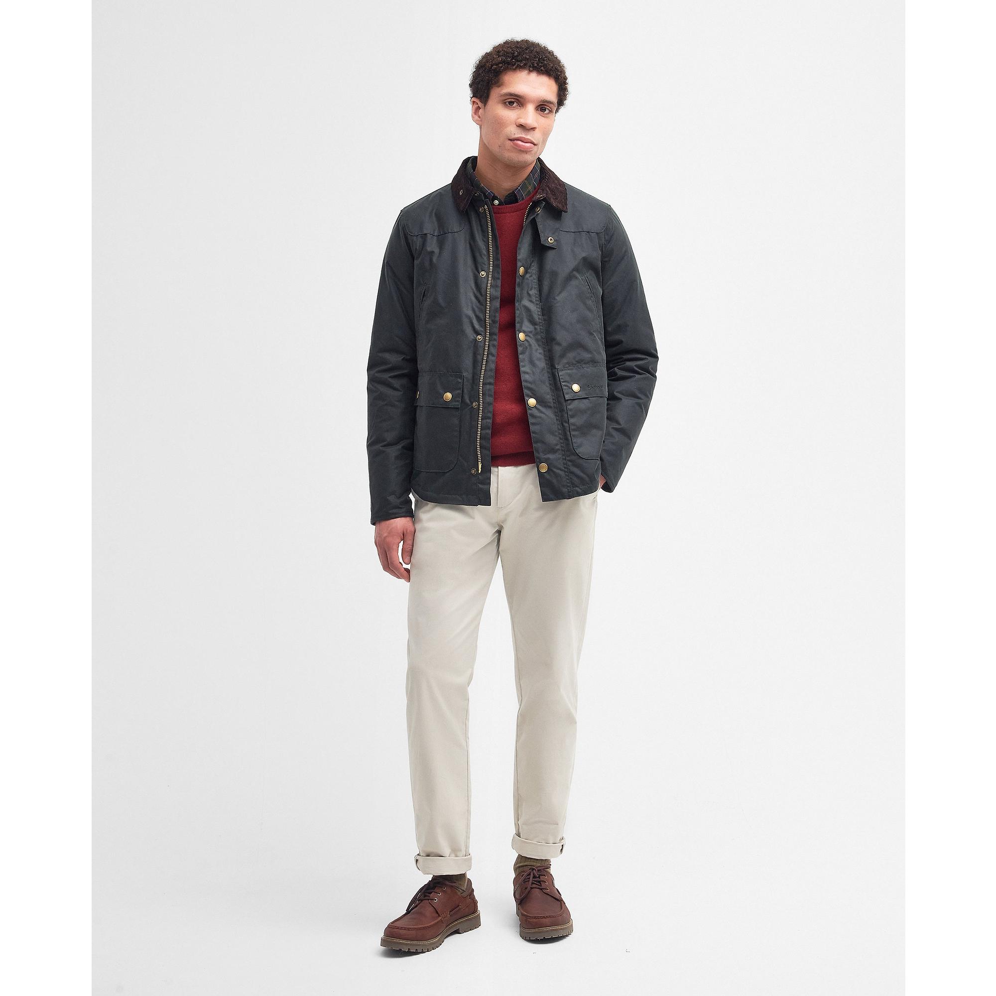 Barbour Men's Reelin Wax Jacket - Sage | British Attire