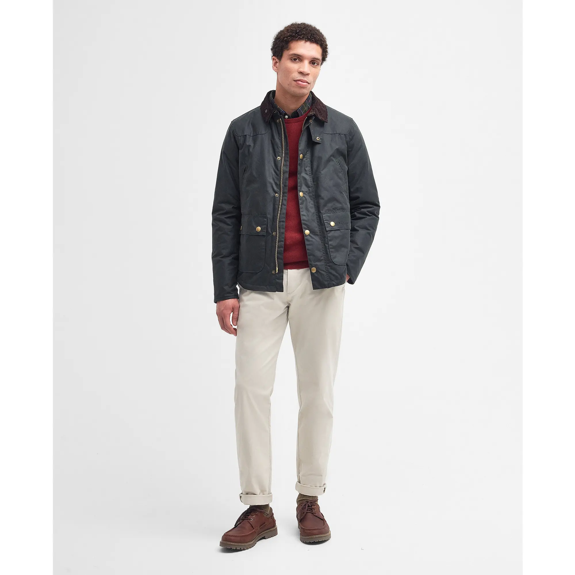 Product image 2 of 8 of Barbour Men's Reelin Wax Jacket - Sage