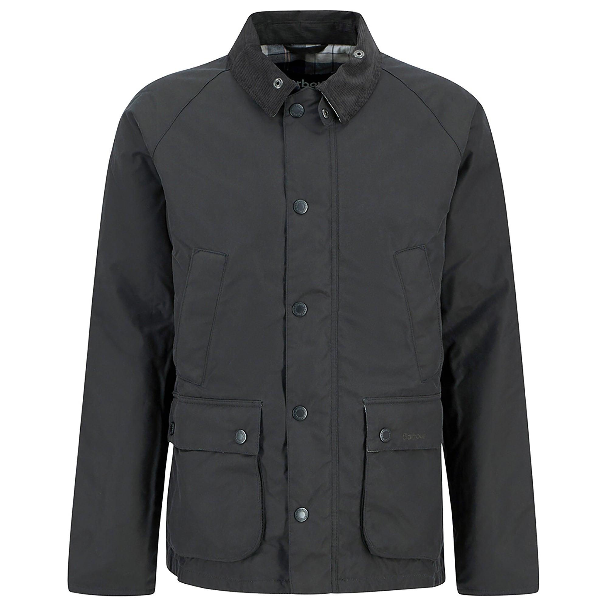 Barbour Men's Ambleside Wax Jacket - Grey/Tartan | British Attire