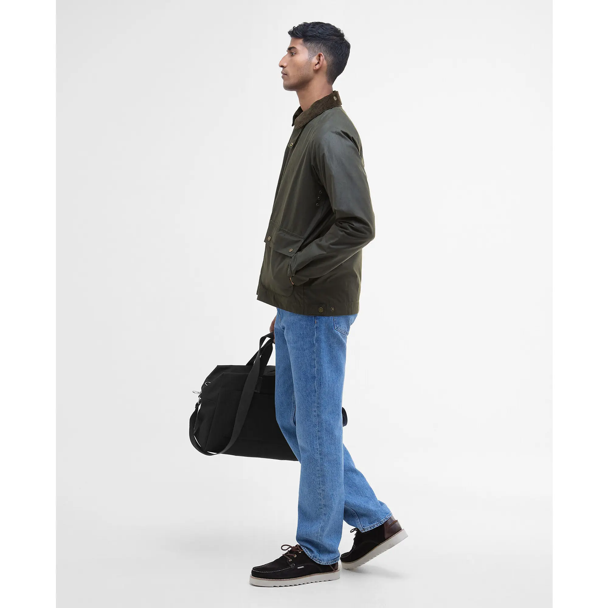 Product image 3 of 9 of Barbour Men's Short Bedale Wax Jacket - Fern
