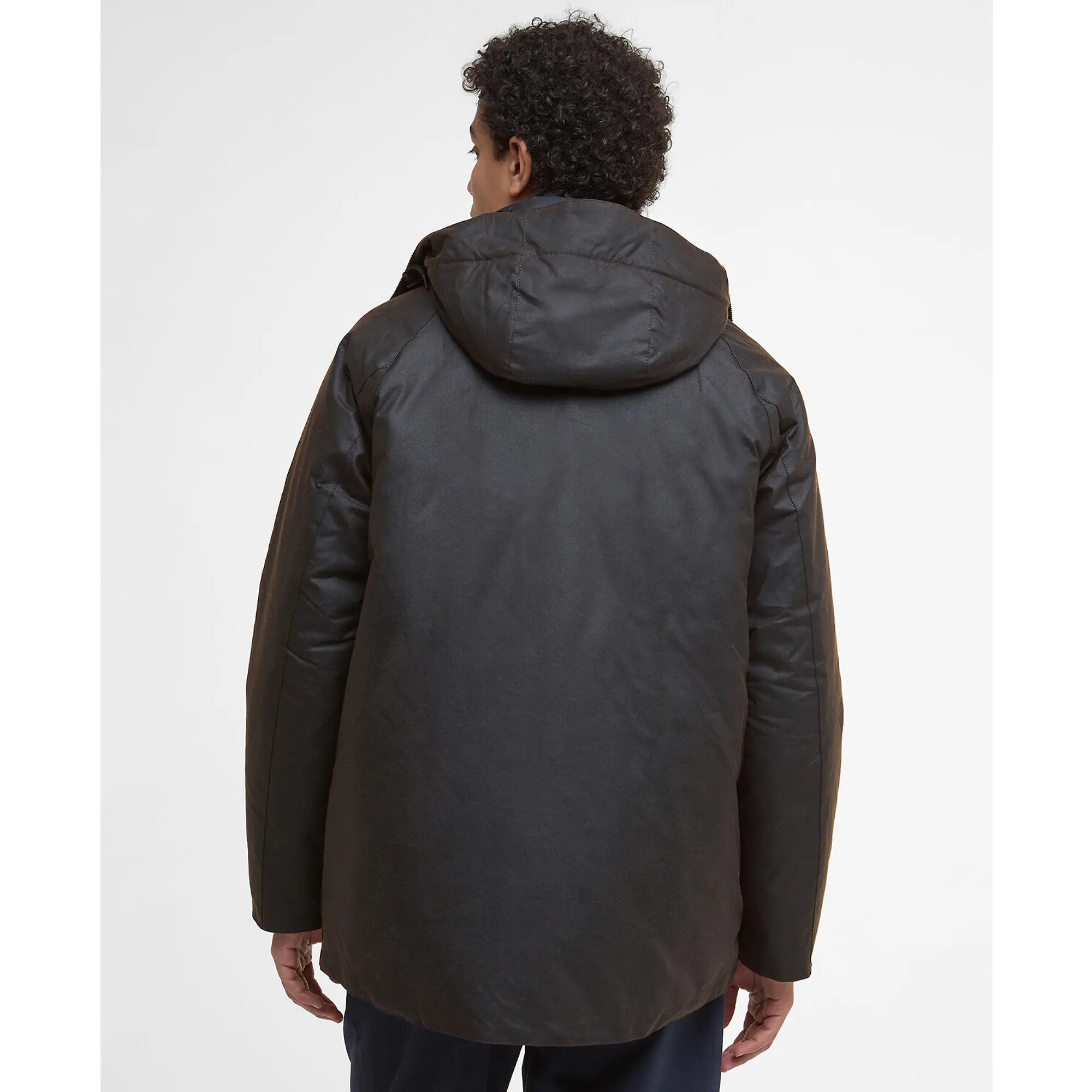 Product image 4 of 9 of Barbour Men's Modern Beaufort Waxed Jacket - Dark Brown/Midnight Oak