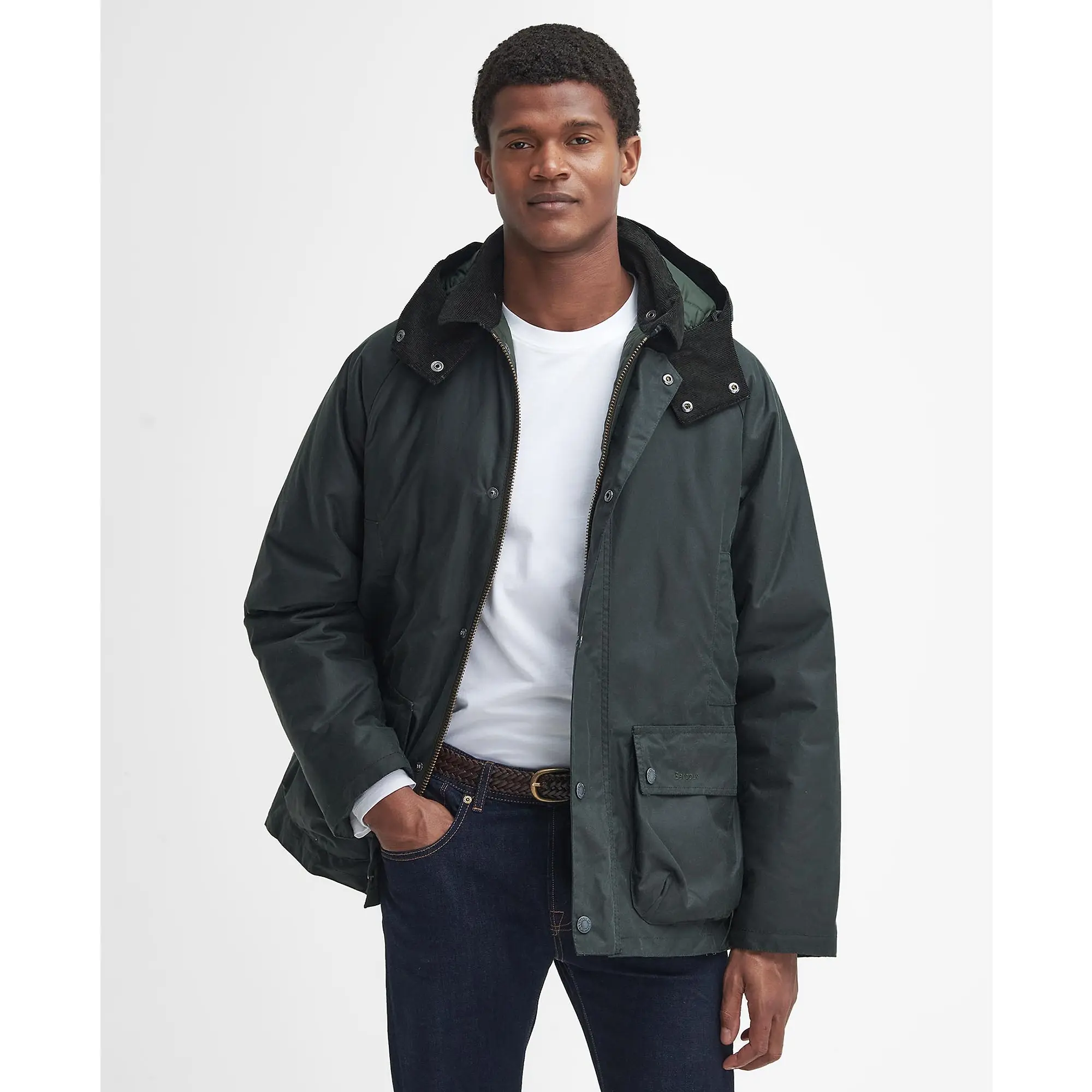 Product image 2 of 9 of Barbour Men's Modern Beaufort Waxed Jacket - Sage