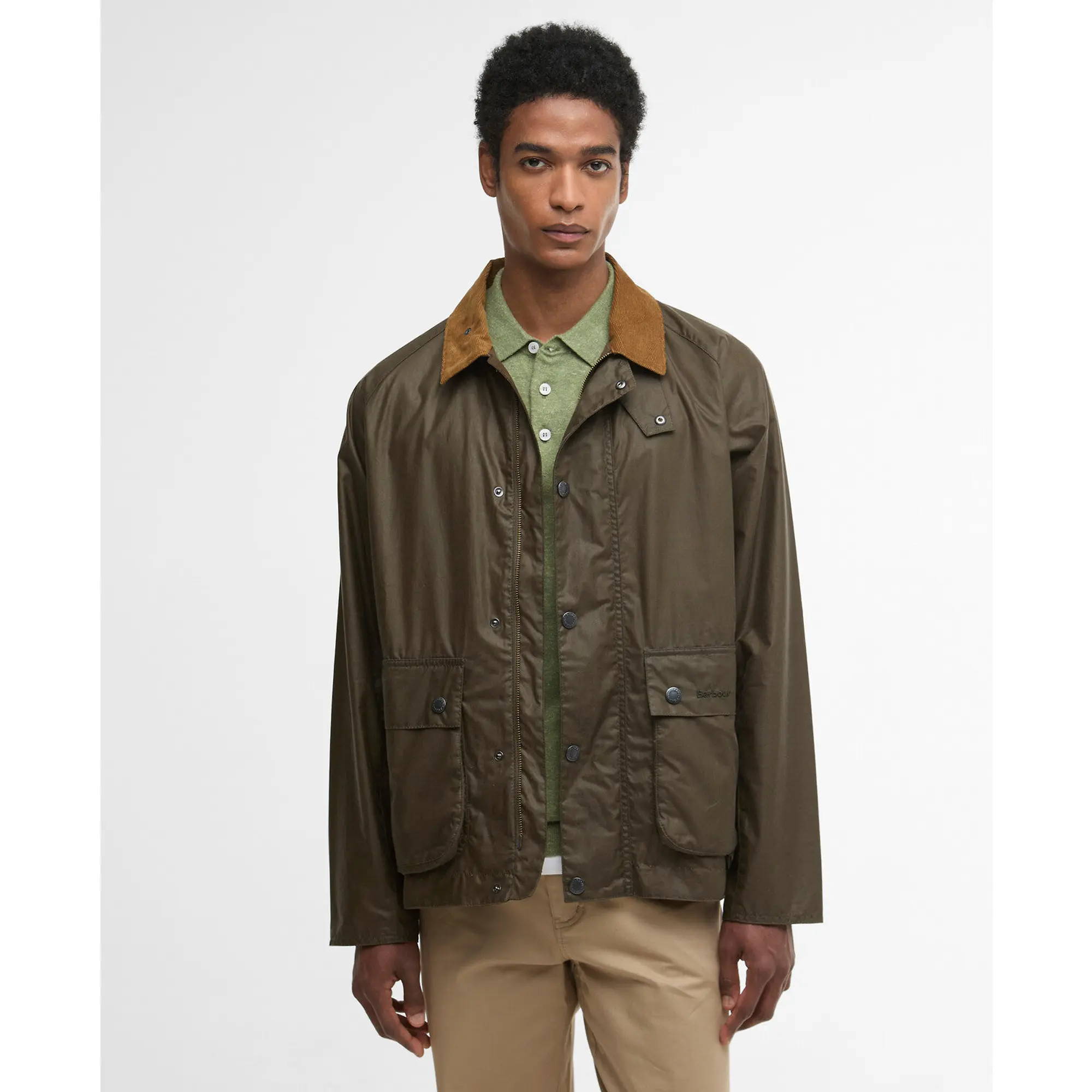 Product image 2 of 8 of Barbour Men's Modern Bedale Wax Jacket - Beech/Highland Loch