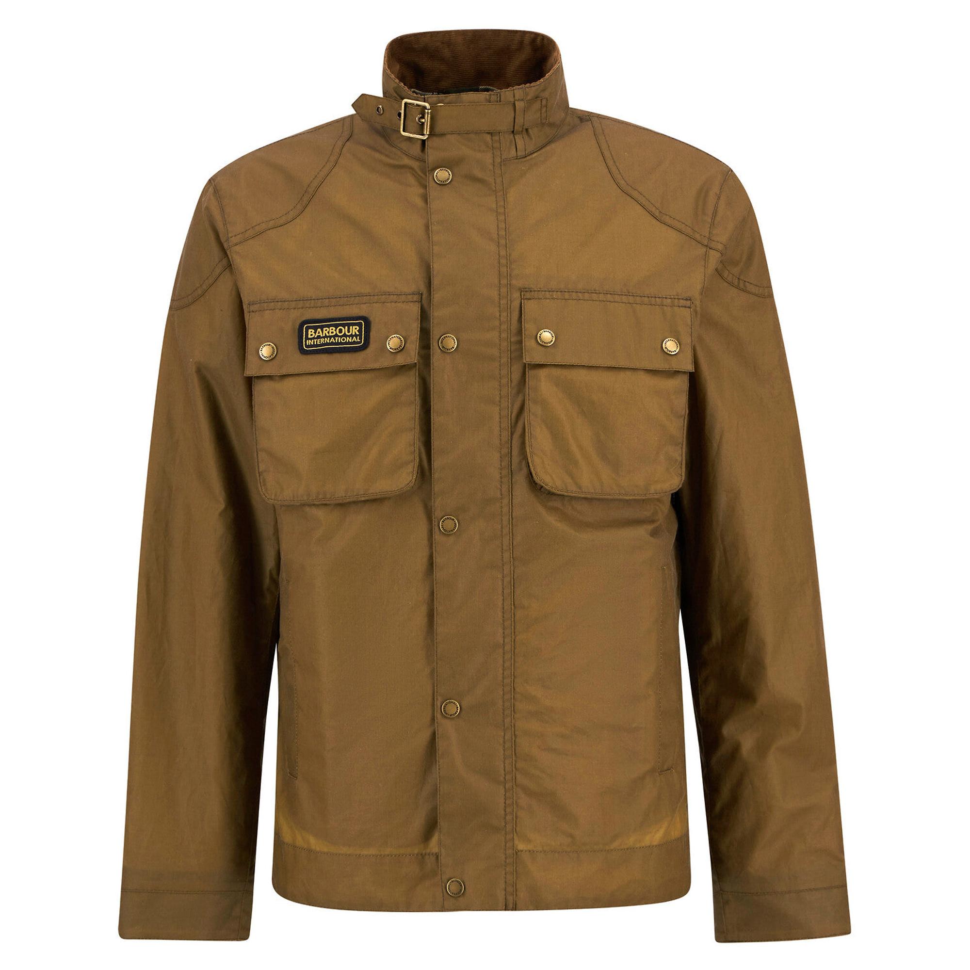 Barbour International Men's Merton Wax Jacket - Sand | British Attire