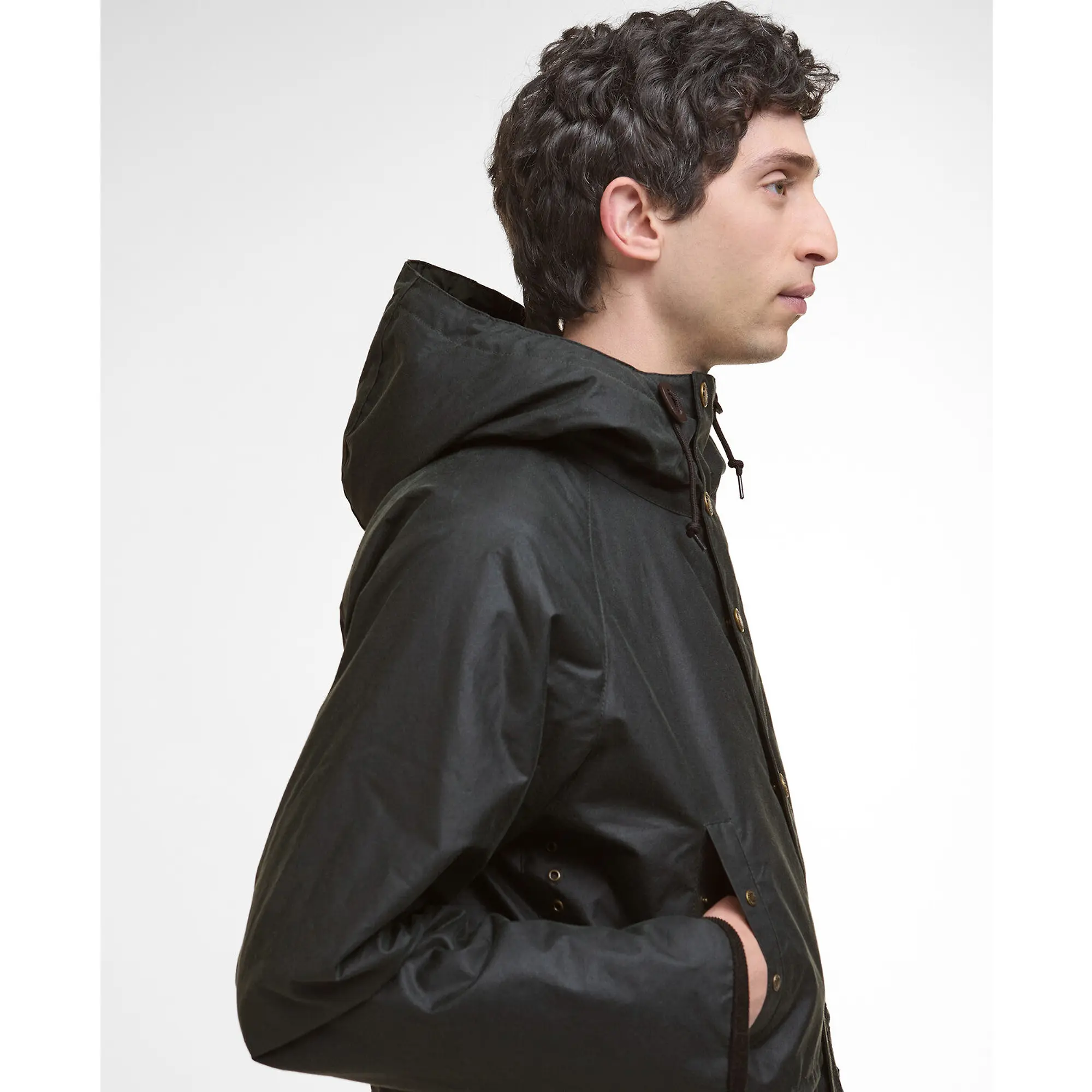 Product image 6 of 8 of Barbour Men's Reel Waxed Parka - Sage