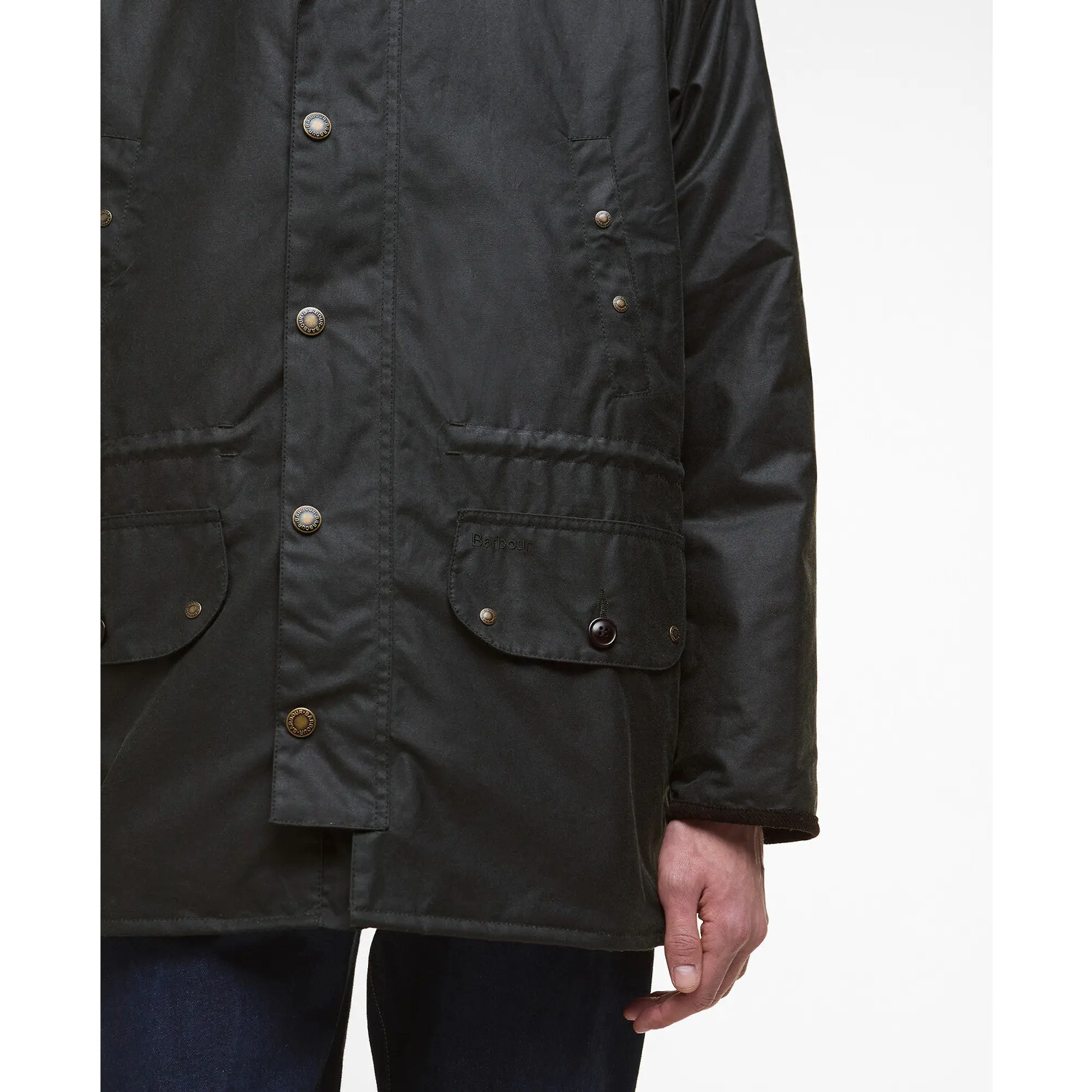 Product image 7 of 8 of Barbour Men's Reel Waxed Parka - Sage