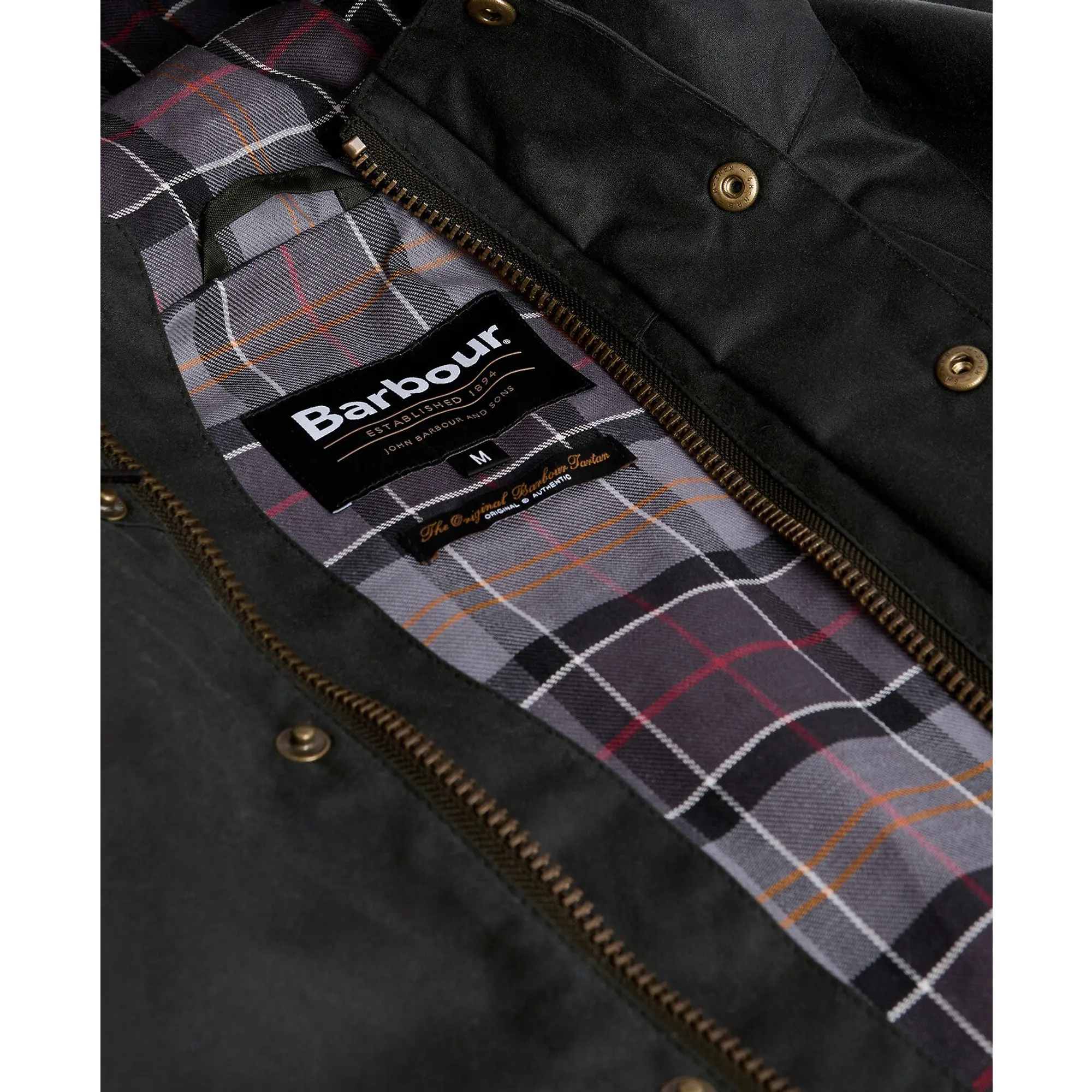 Product image 8 of 8 of Barbour Men's Reel Waxed Parka - Sage