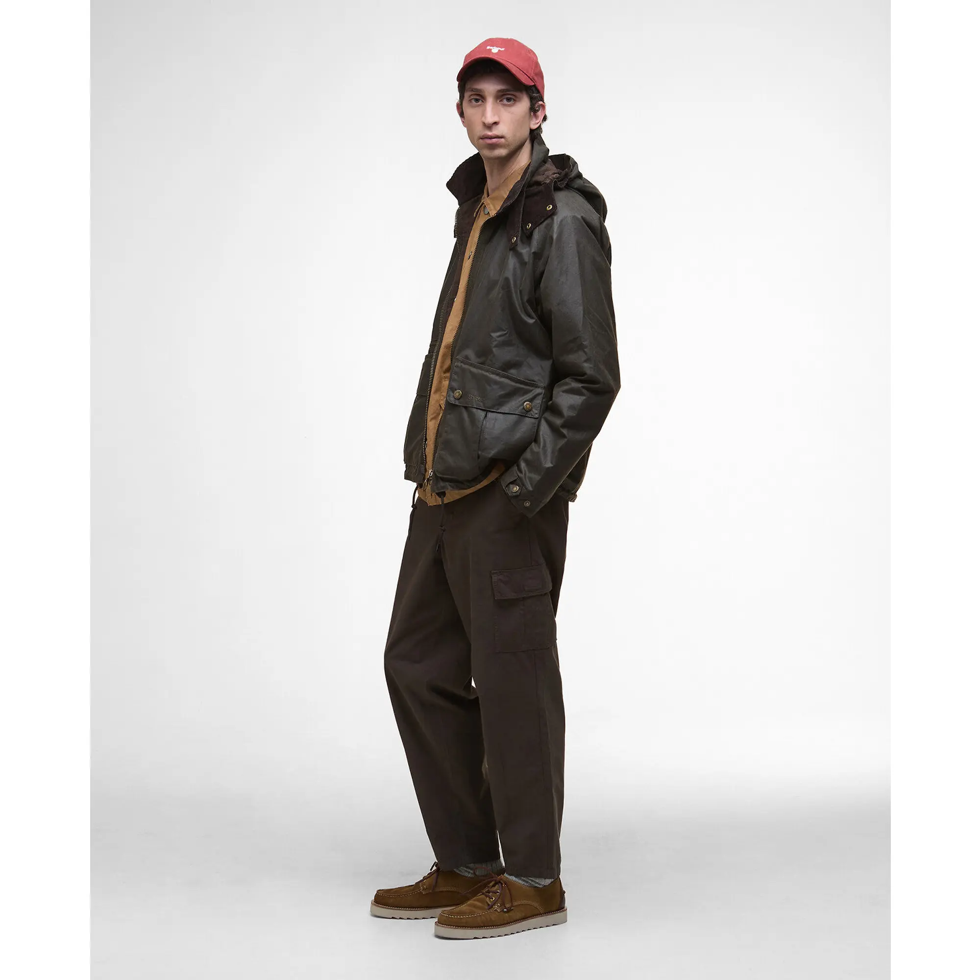 Product image 3 of 9 of Barbour Men's Re-Engineered Bardon Spey Wax Jacket - Olive