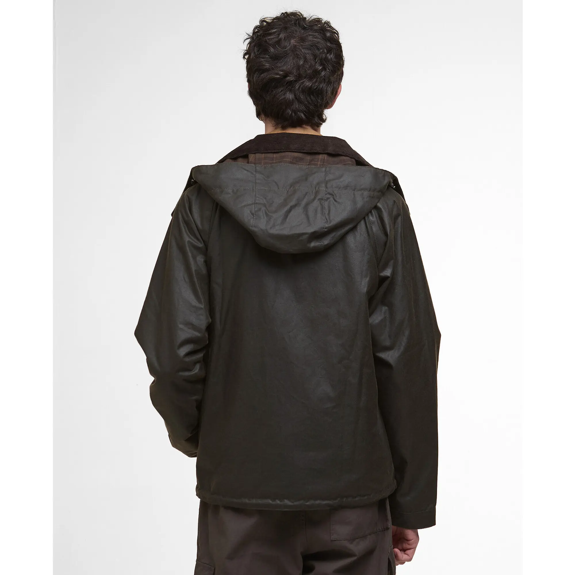 Product image 4 of 9 of Barbour Men's Re-Engineered Bardon Spey Wax Jacket - Olive