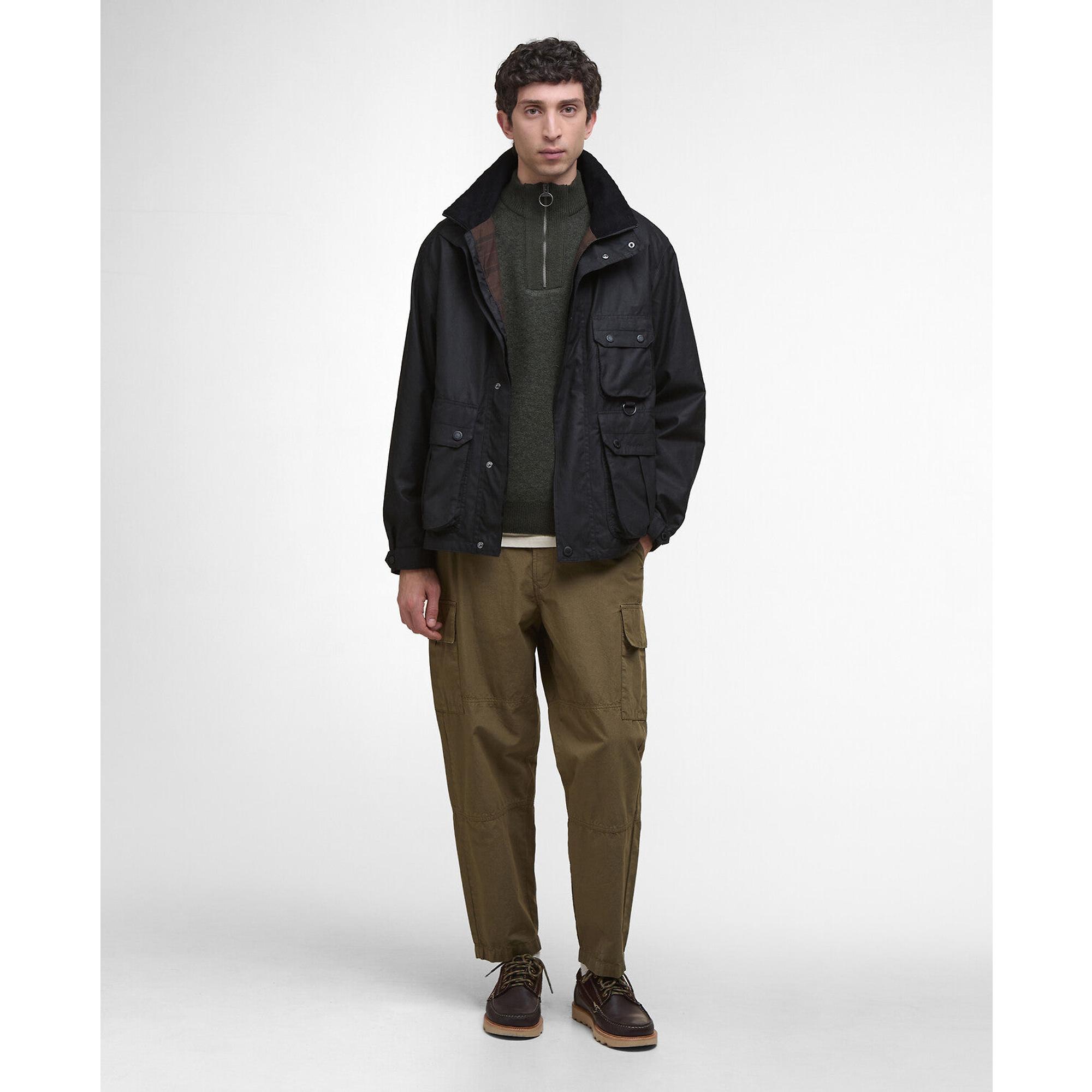 Barbour Men's Re-Engineered Utility Bedale Wax Jacket - Black