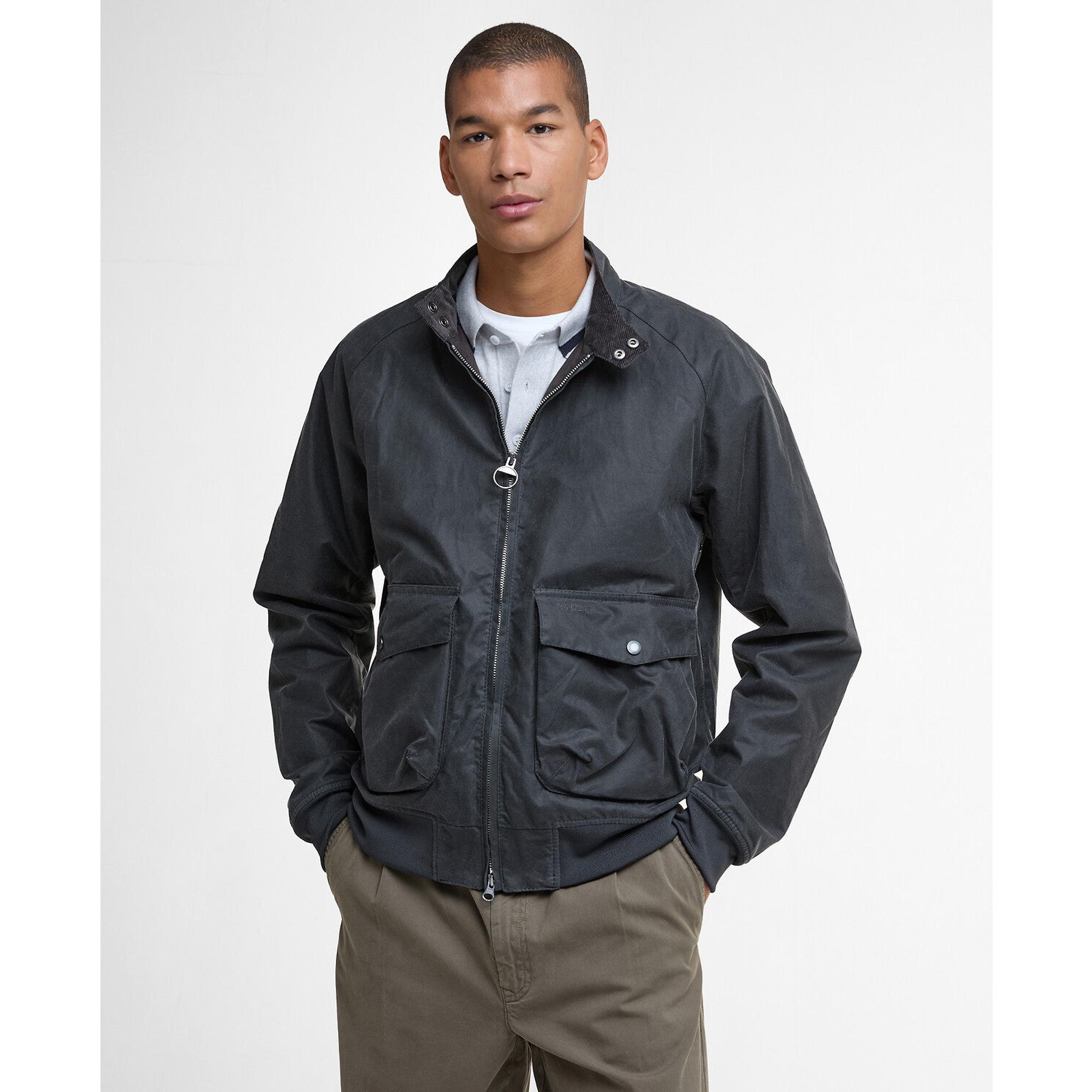 Barbour Men's Royston Wax Jacket - Grey | British Attire