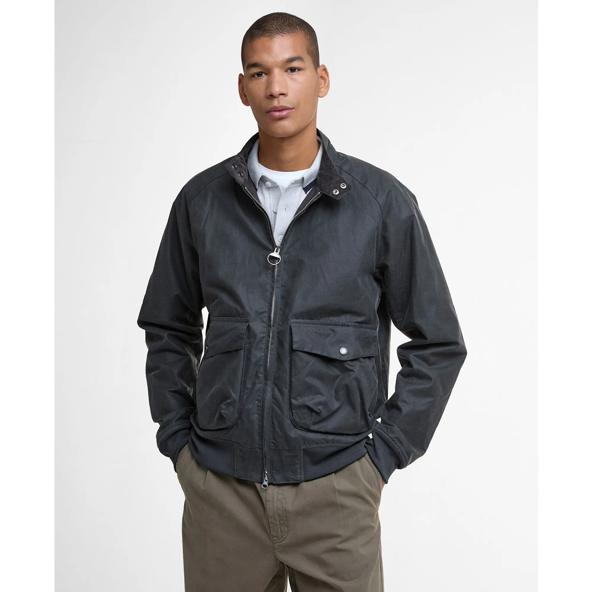 Product image 2 of 8 of Barbour Men's Royston Wax Jacket - Grey