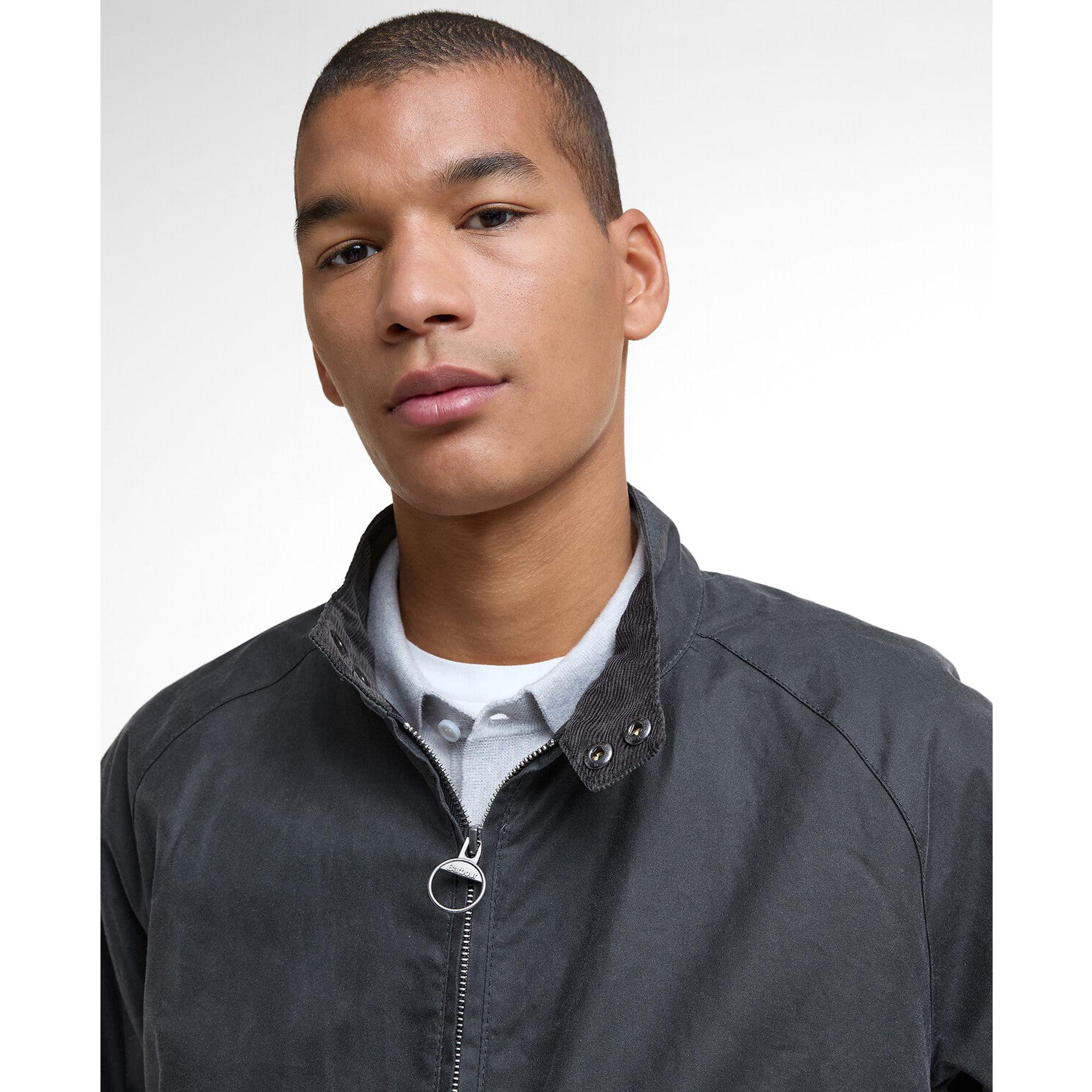 Barbour Men's Royston Wax Jacket - Grey | British Attire