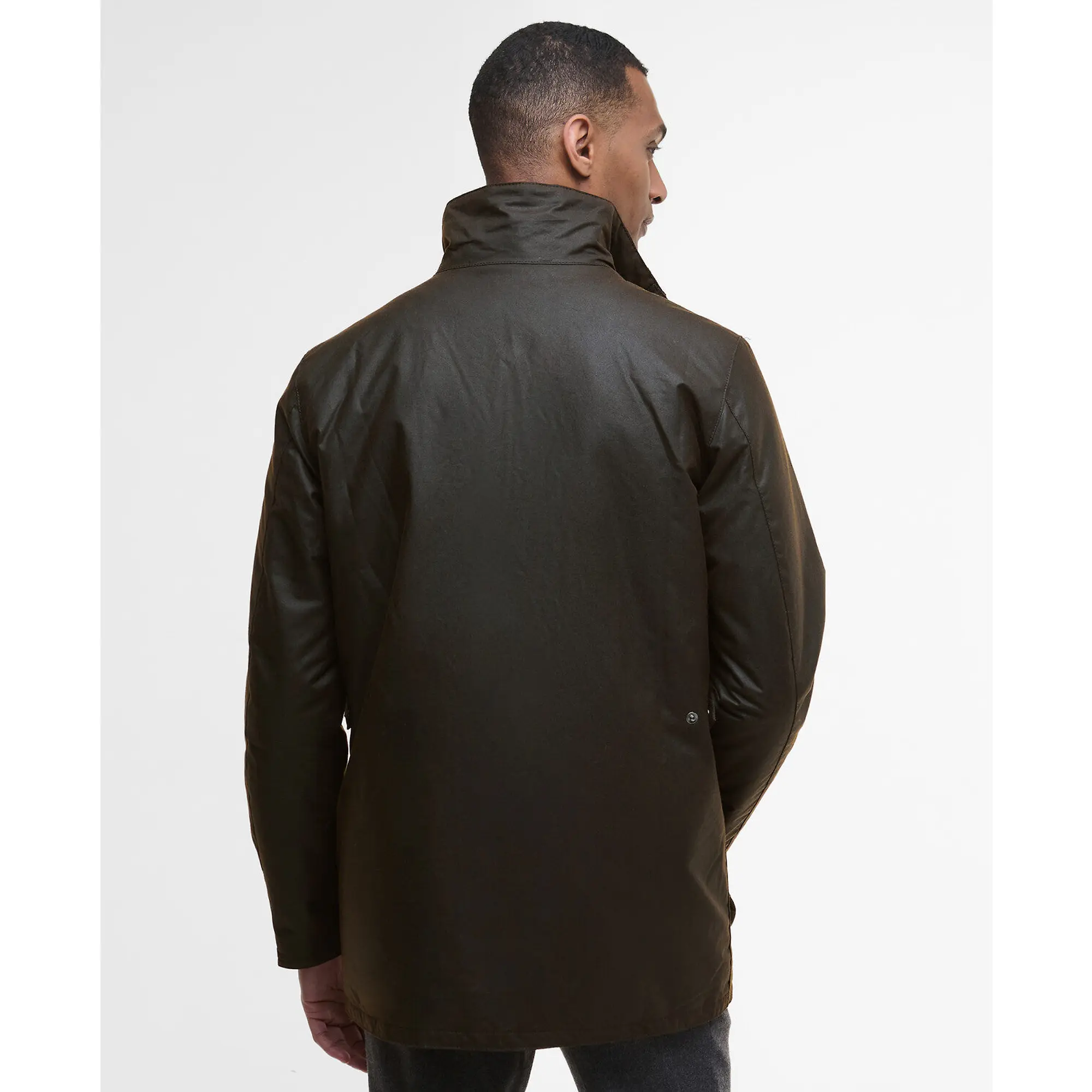 Product image 4 of 8 of Barbour Men's Modern Border Wax Jacket - Dark Brown
