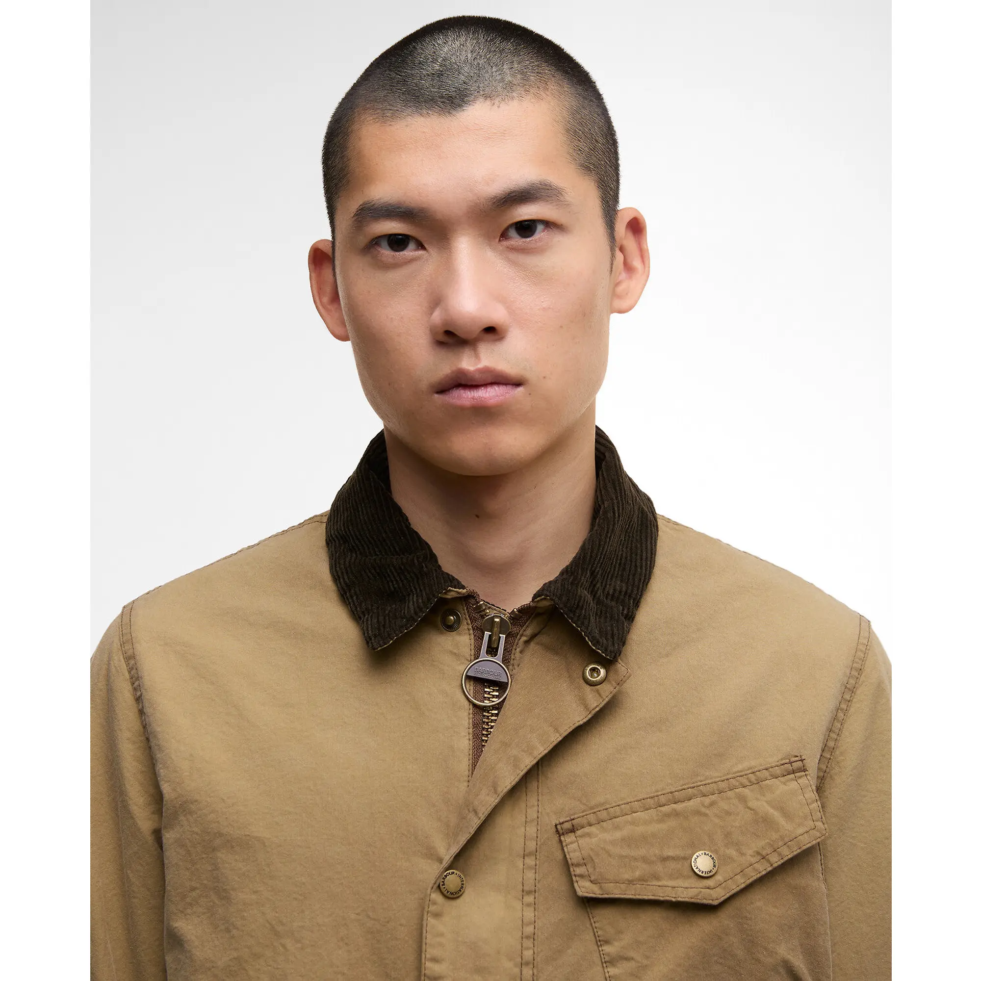 Product image 5 of 7 of Barbour International Men's Drifter Washed Wax Jacket - Sand