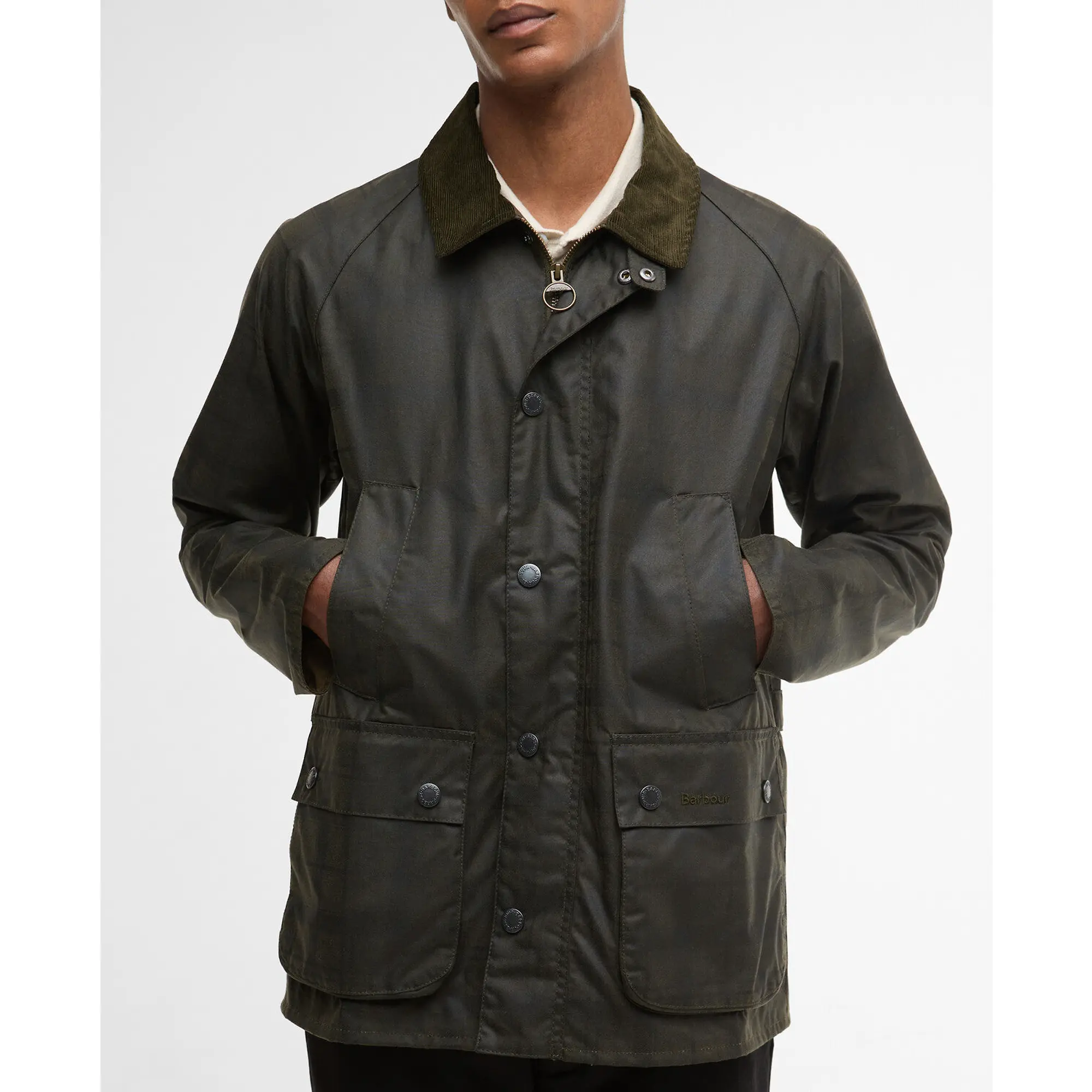 Product image 6 of 8 of Barbour Men's Tartan Ambleside Wax Jacket - Archive Olive Tartan