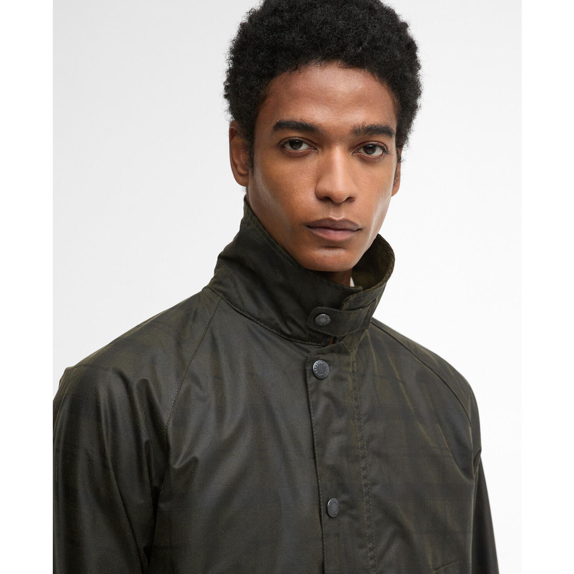 Barbour Men's Tartan Ambleside Wax Jacket - Archive Olive Tartan