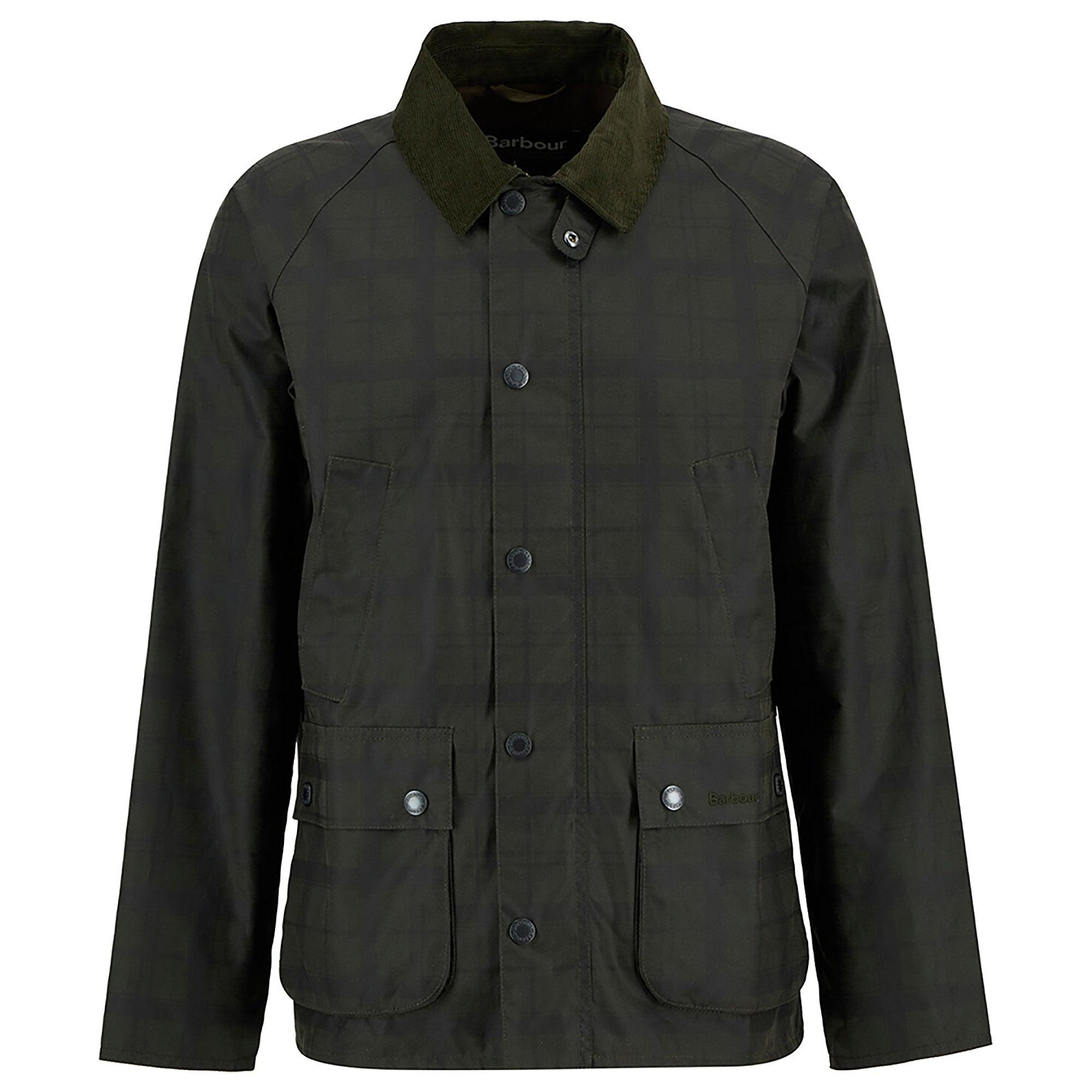Barbour Men's Tartan Ambleside Wax Jacket - Archive Olive Tartan
