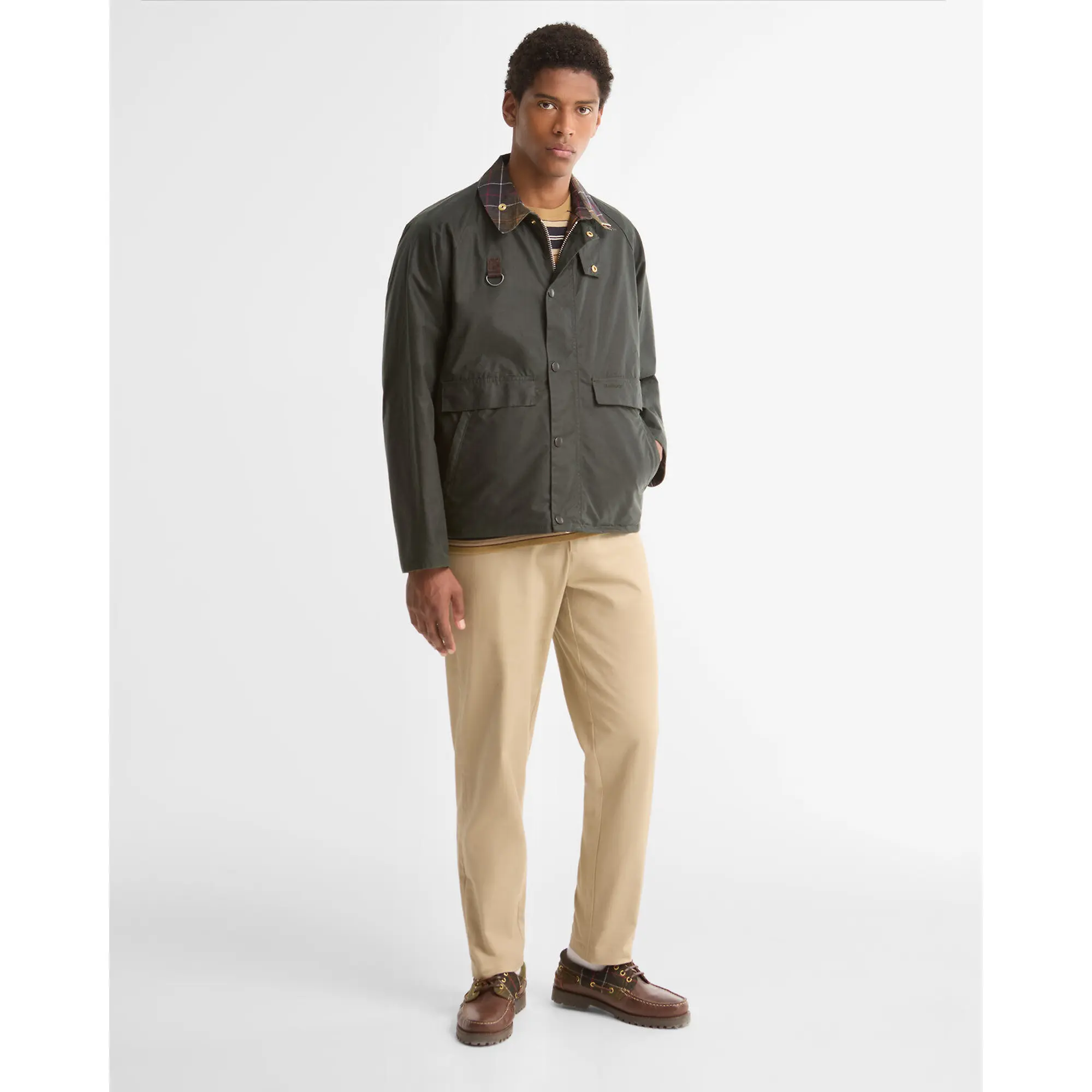 Product image 3 of 7 of Barbour Men's Icons Spey Wax Jacket - Sage