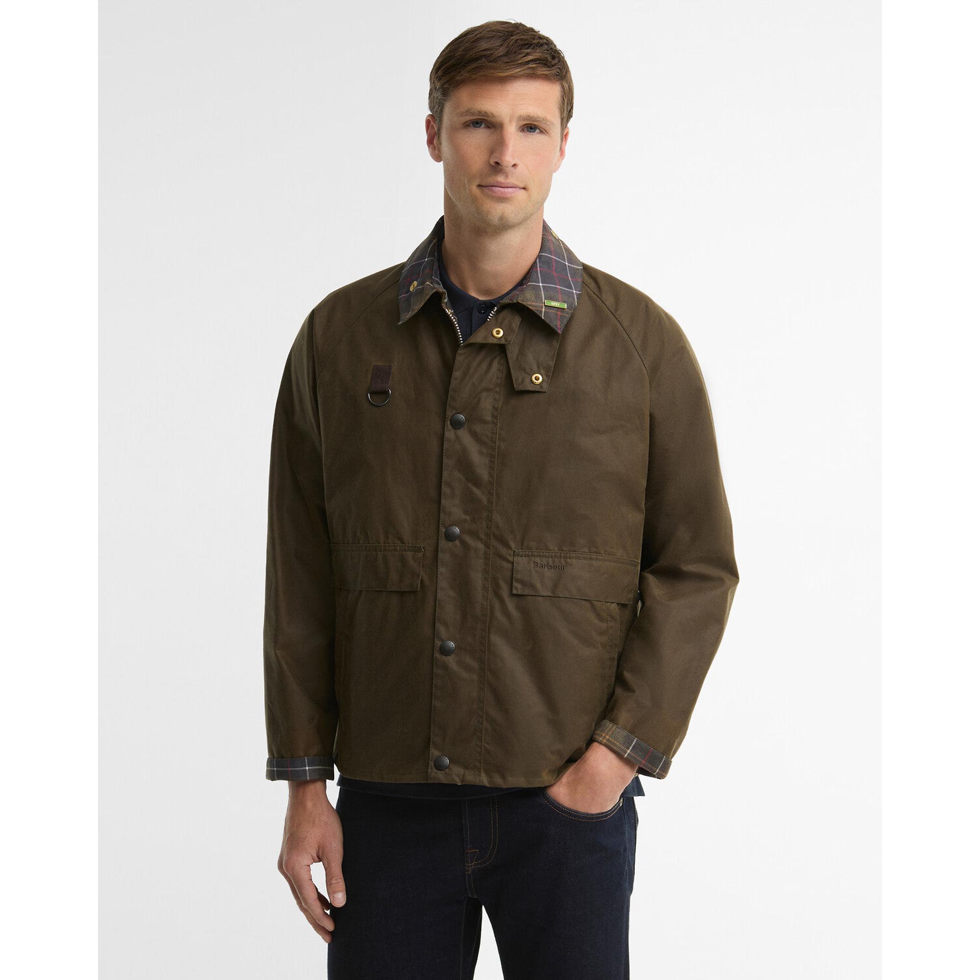 Barbour Men's Icons Spey Wax Jacket - Beech | British Attire
